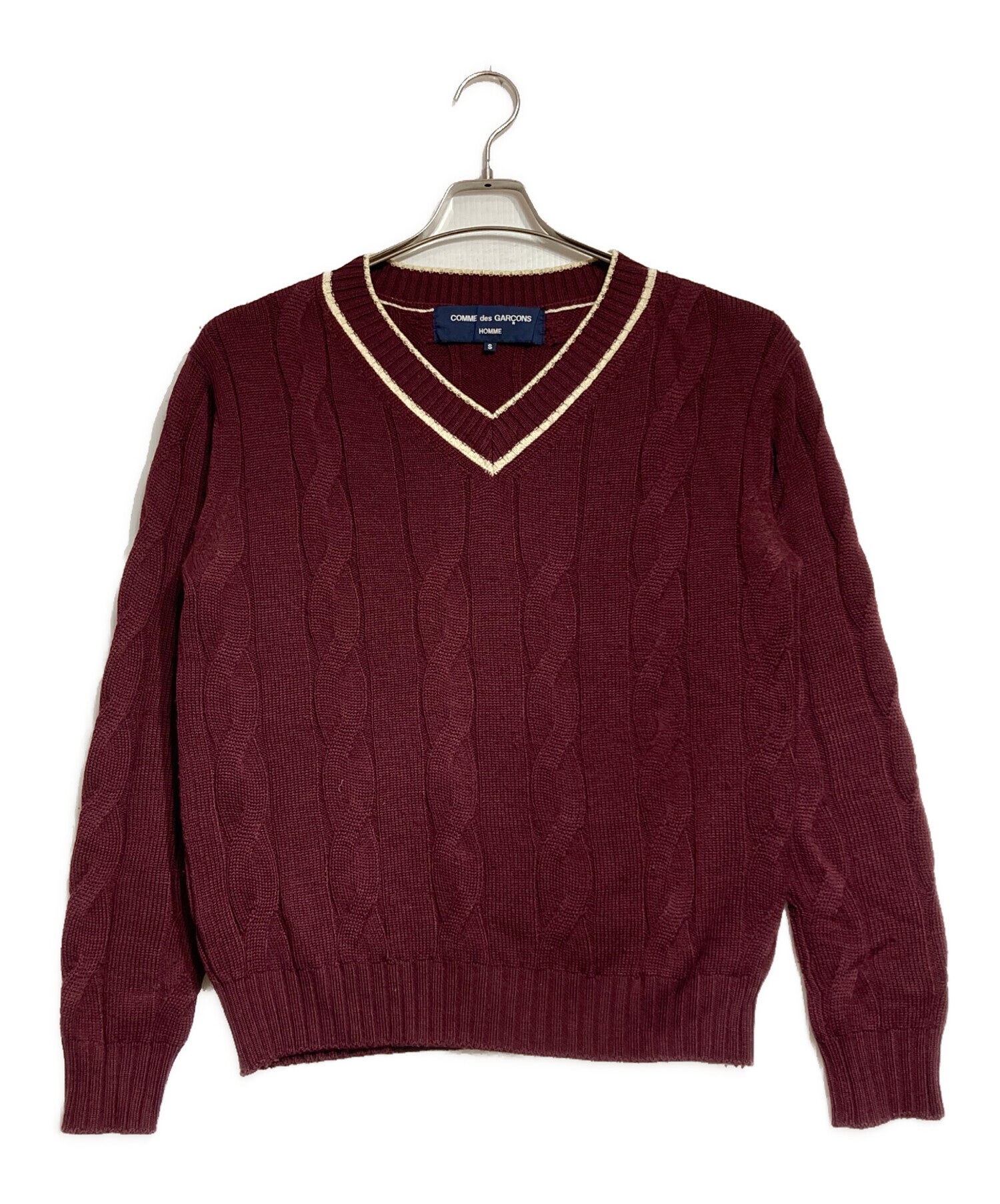 Pre-owned] COMME des GARCONS HOMME Cardigan cable knit HB-N011 