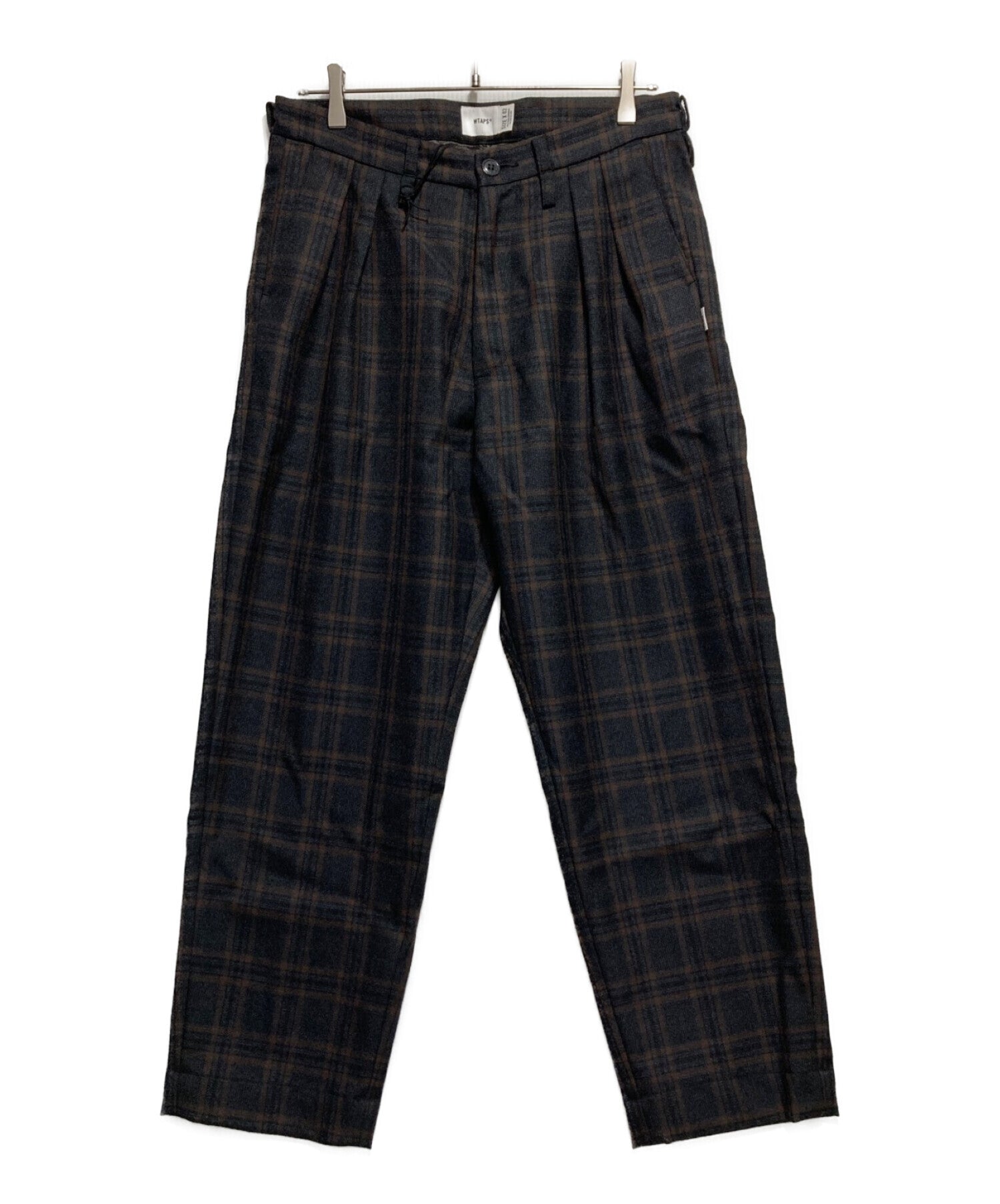 Pre-owned] WTAPS TUCK TROUSERS WOOL TWEES TEXTILE 202TQDT-PTM06