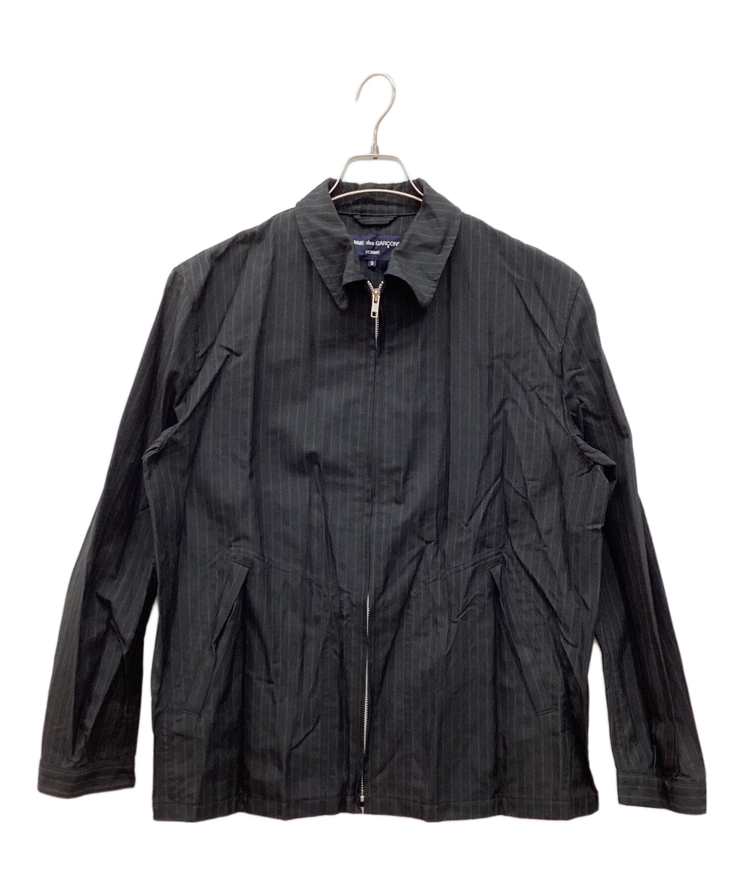 Pre-owned] COMME des GARCONS HOMME Wrinkle Finish Stripe Jacket HH