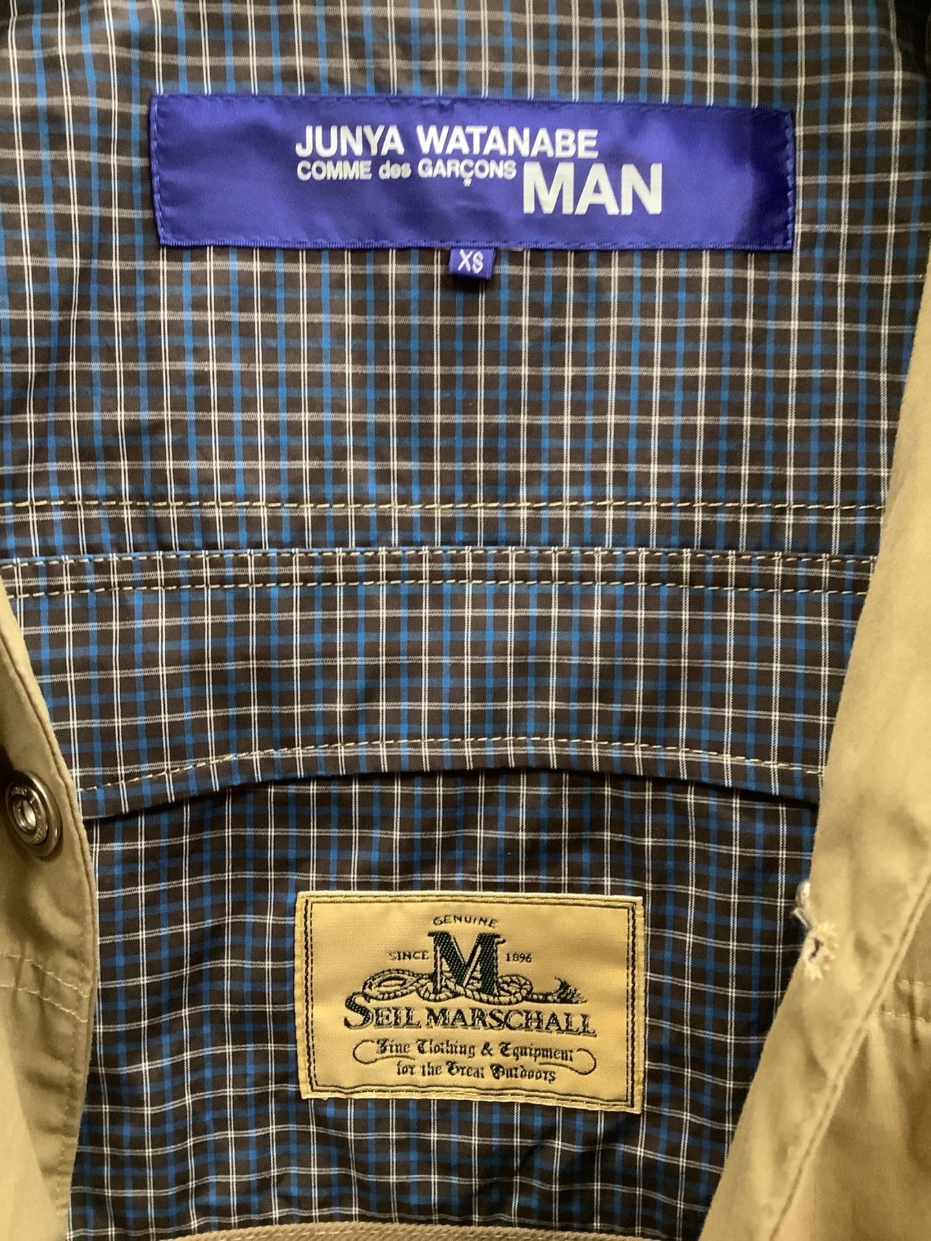 COMME DES GARCONS JUNYA WATANABE MAN棉花石蠟夾克WM-J401