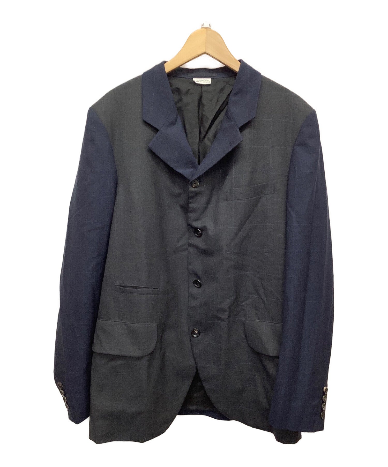 COMME des GARCONS HOMME DEUX Jacket with different material switching