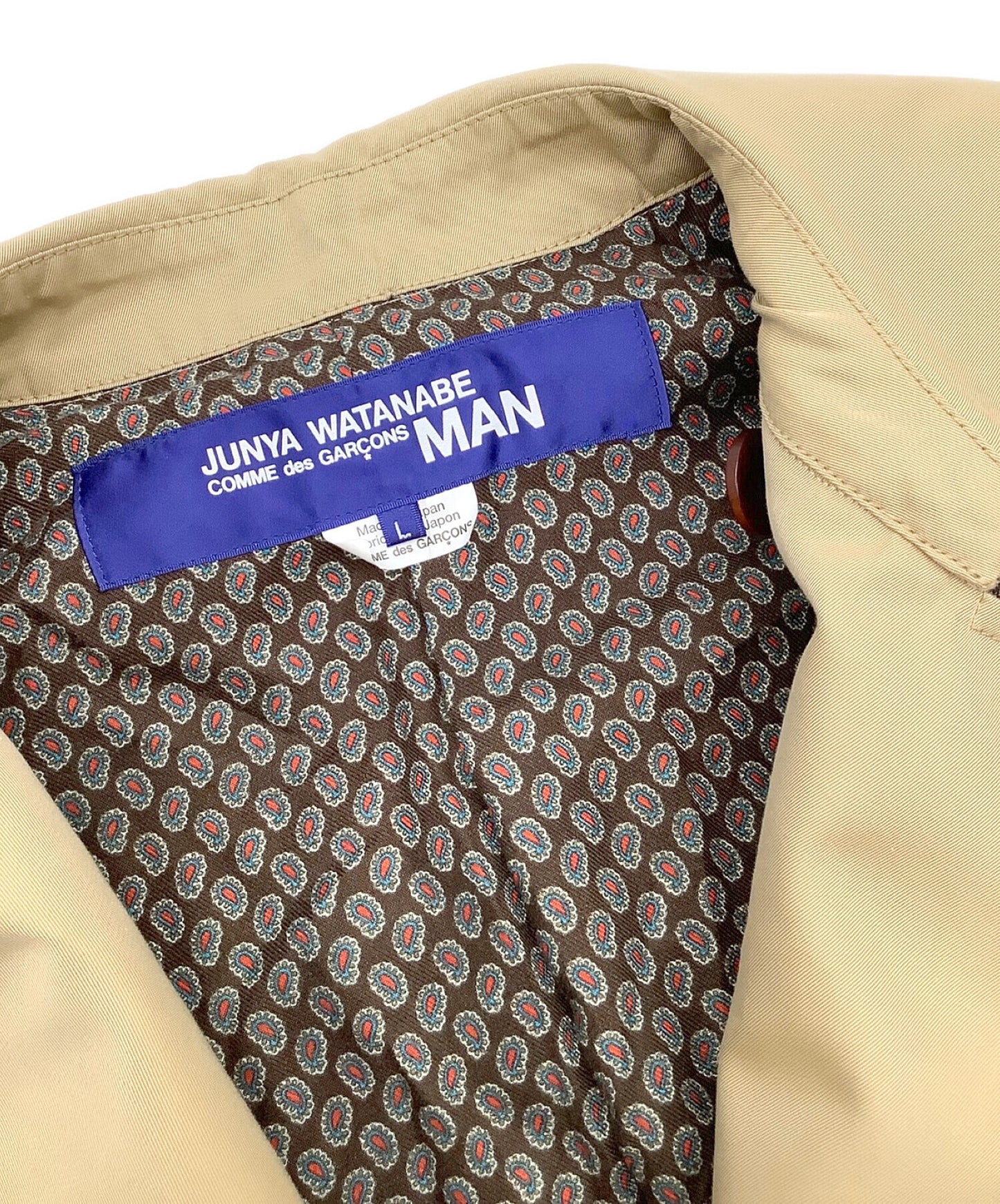 Comme des Garcons Junya Watanabe Man Glen 체크 스위치 트렌치 코트 WE-C003