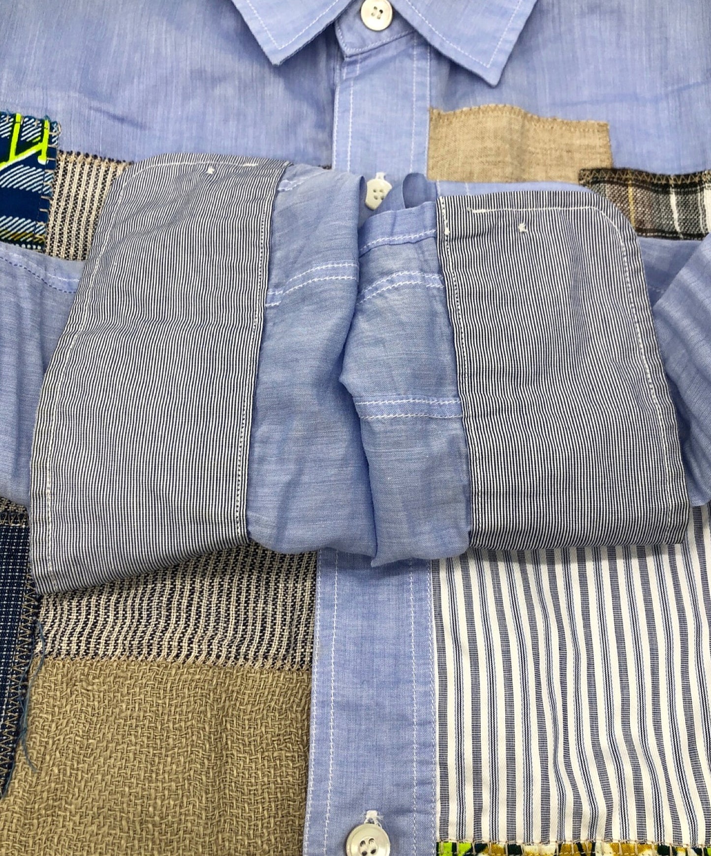 COMME DES GARCONS JUNYA WATANABE MAN PATCHWORK衬衫/长袖衬衫WQ-B011