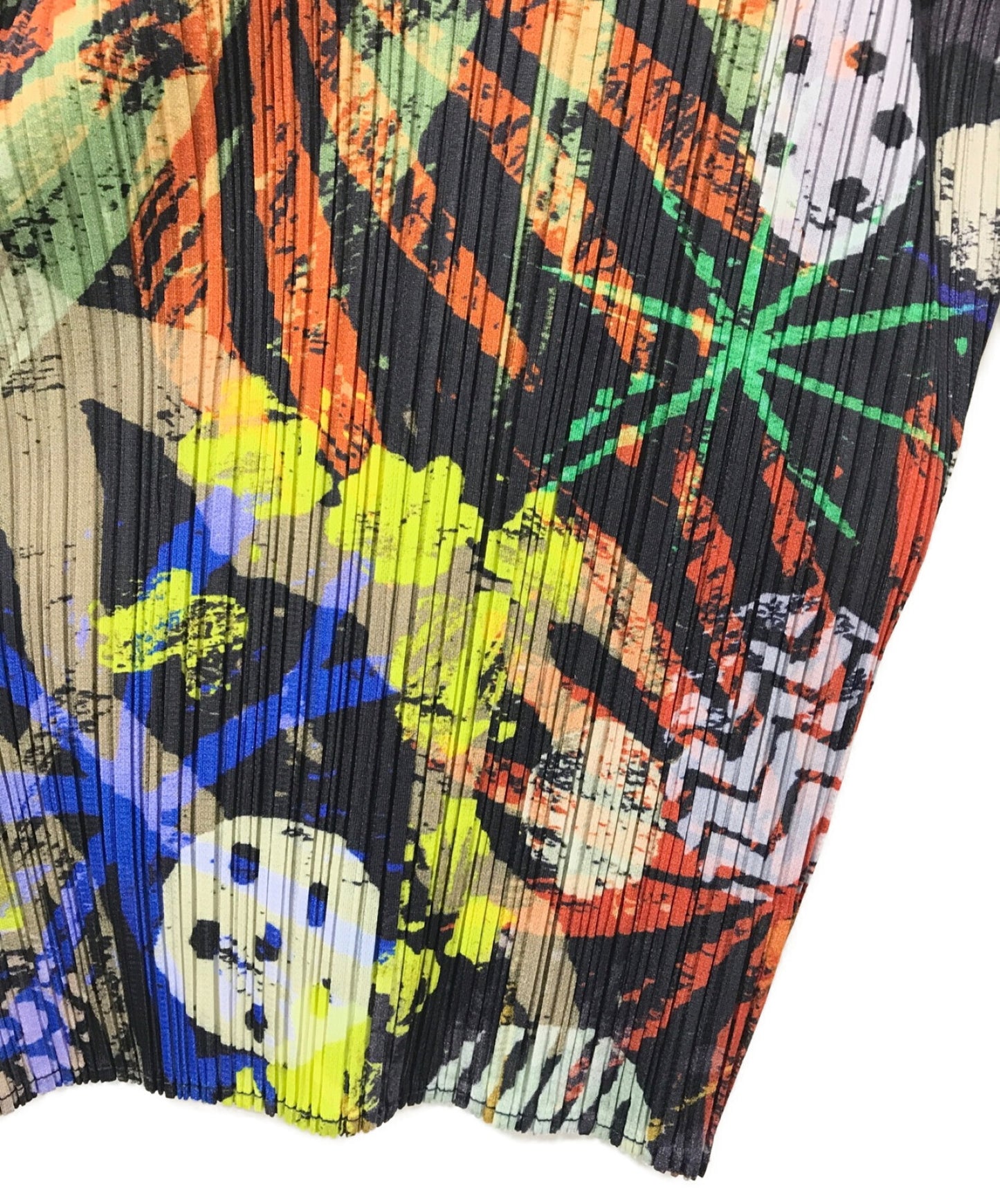 Pleats請Issey Miyake植物圖案百和開衫PP61-J0635