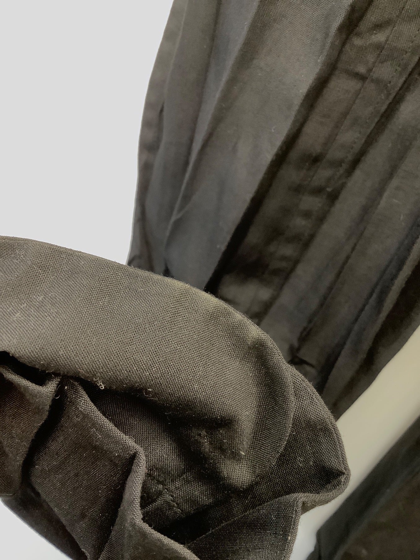 Issey Miyake 주름 밴드 칼라 셔츠