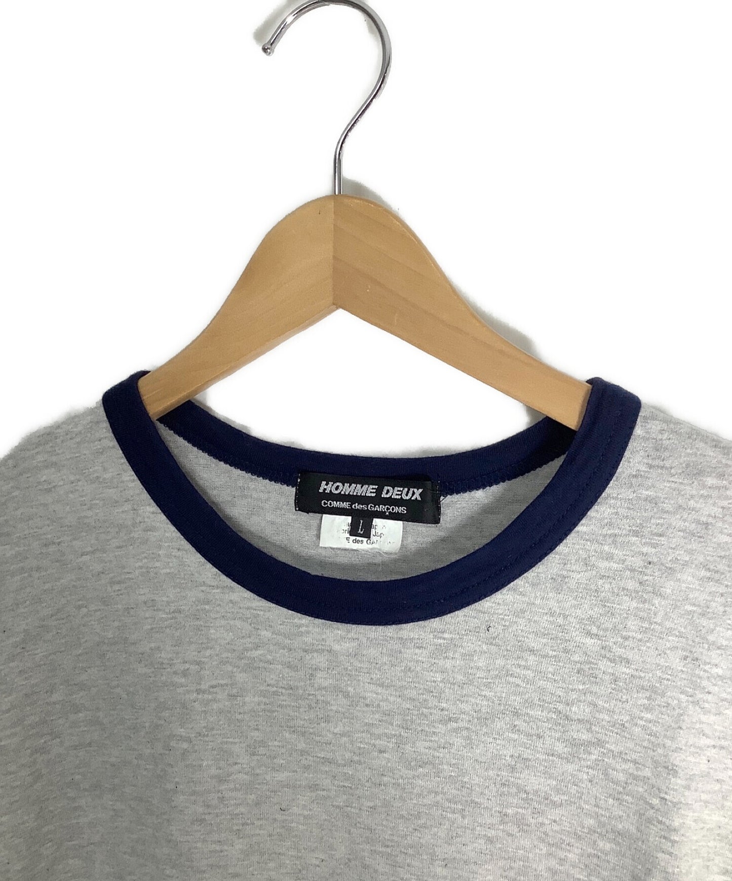 Comme des Garcons Homme Deux条纹下摆T恤DQ-T010