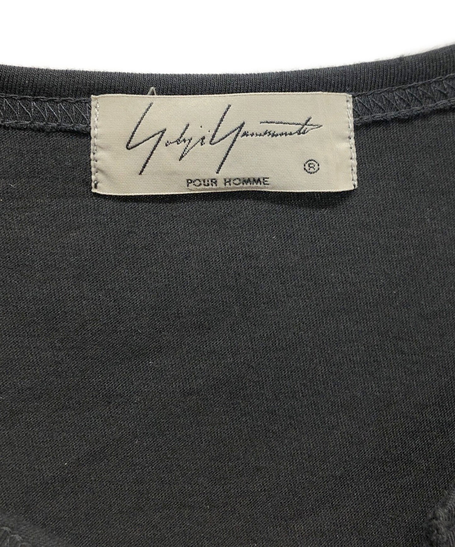 Yohji Yamamoto蕾絲圓形頸部短袖T卹HH-T29-083