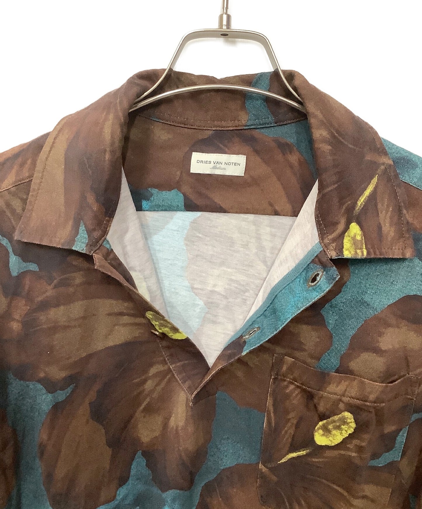 Dries Van Noten芙蓉印刷polo衬衫73-11-01-11003