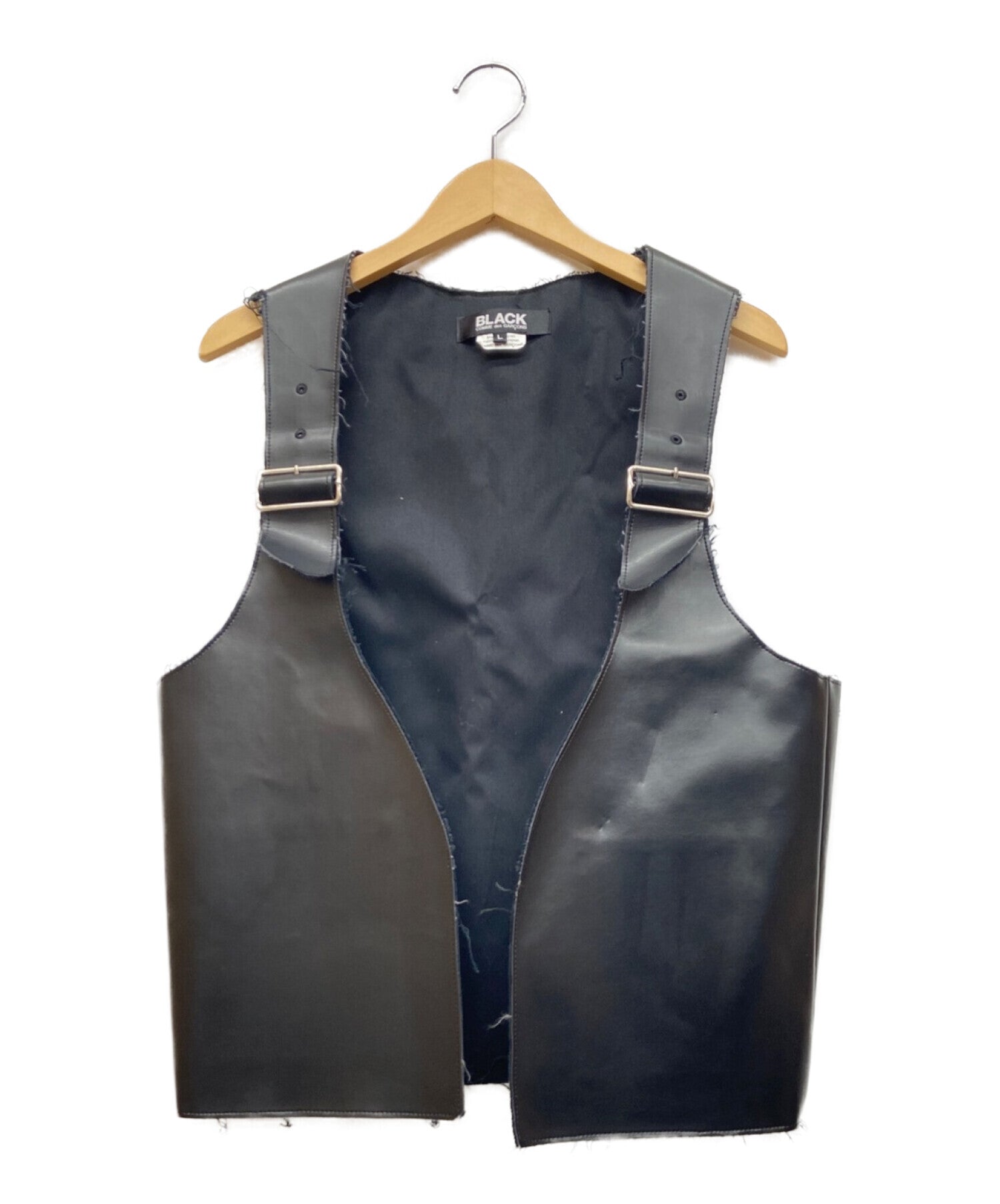 BLACK COMME des GARCONS leather vest 1D-V001 | Archive Factory