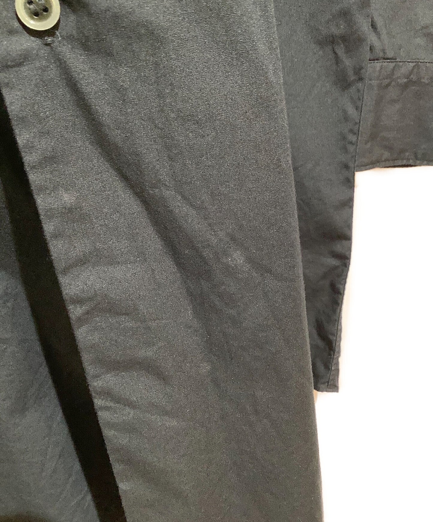 黑色COMME DES GARCONS長袖長襯衫1A-B021