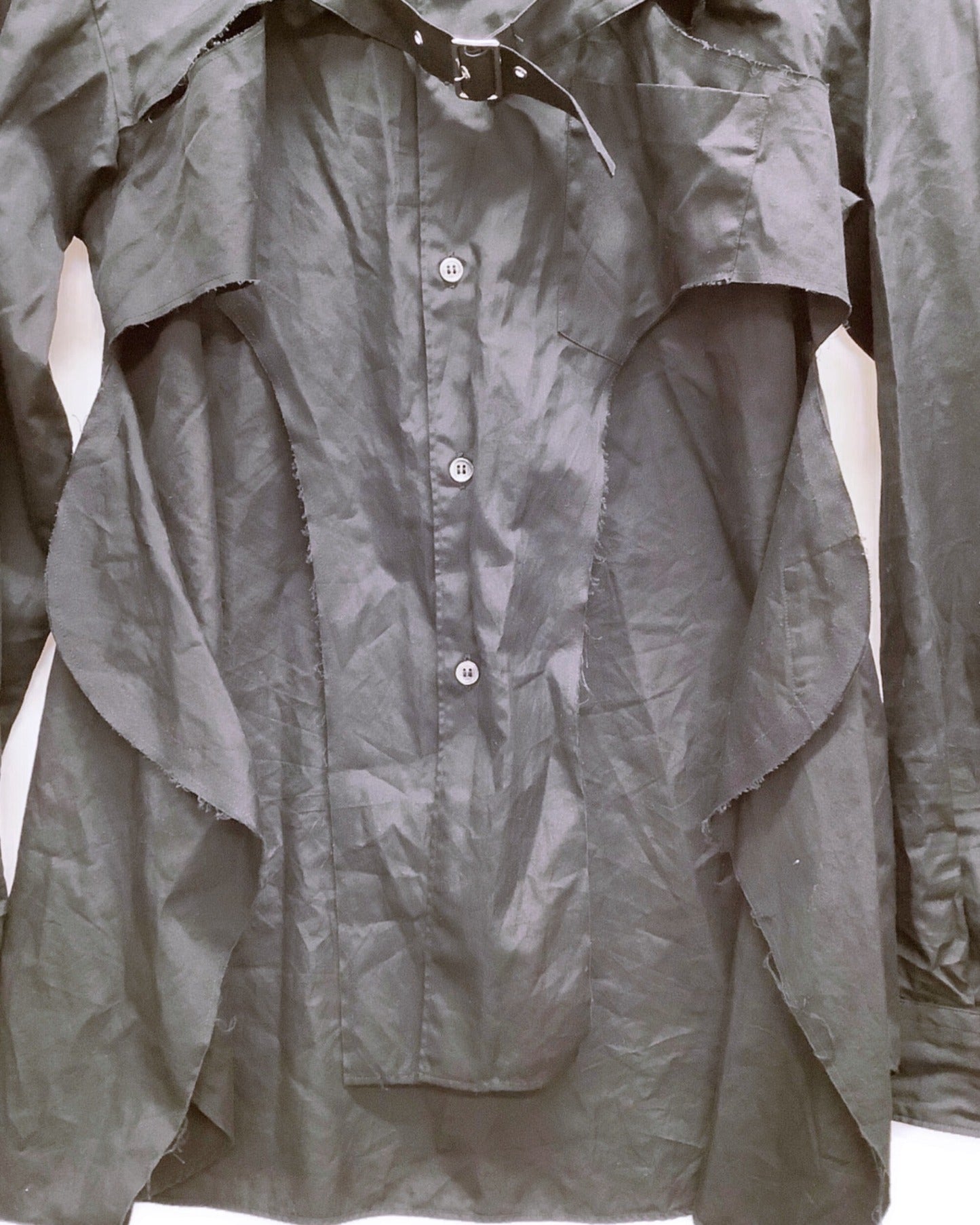 Comme des Garcons Homme Plus เสื้อเชิ้ตเลเยอร์หัวเข็มขัด PG-B019