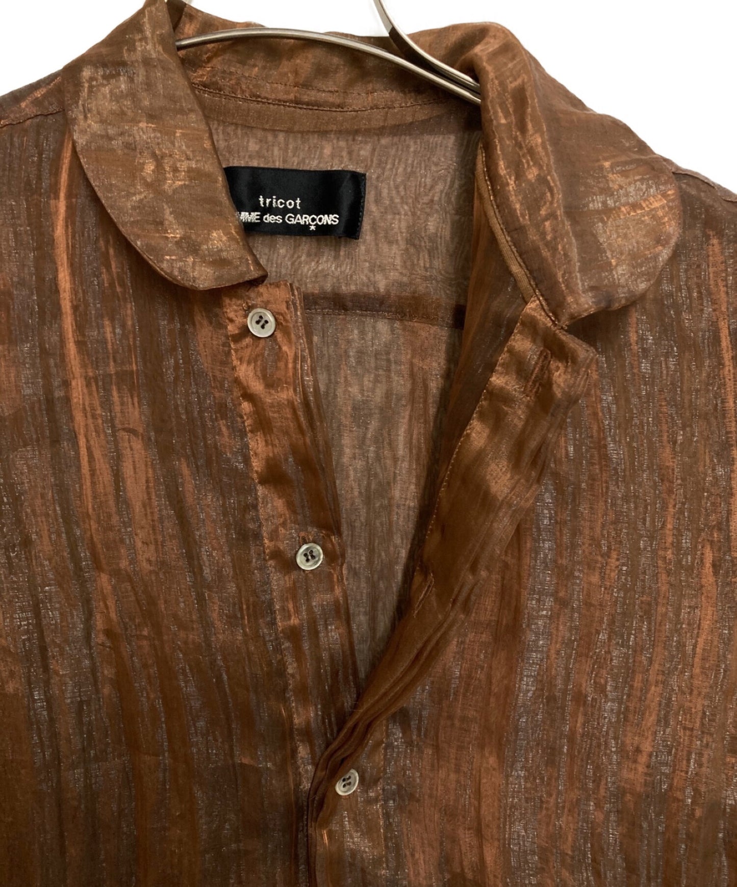 Tricot Comme des Garcons透明襯衫TB-111011