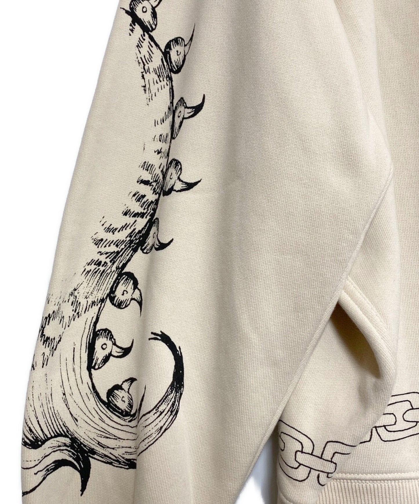 Givenchy 대형 인쇄 인쇄 저지 지옥 까마귀 bmjobf3y69