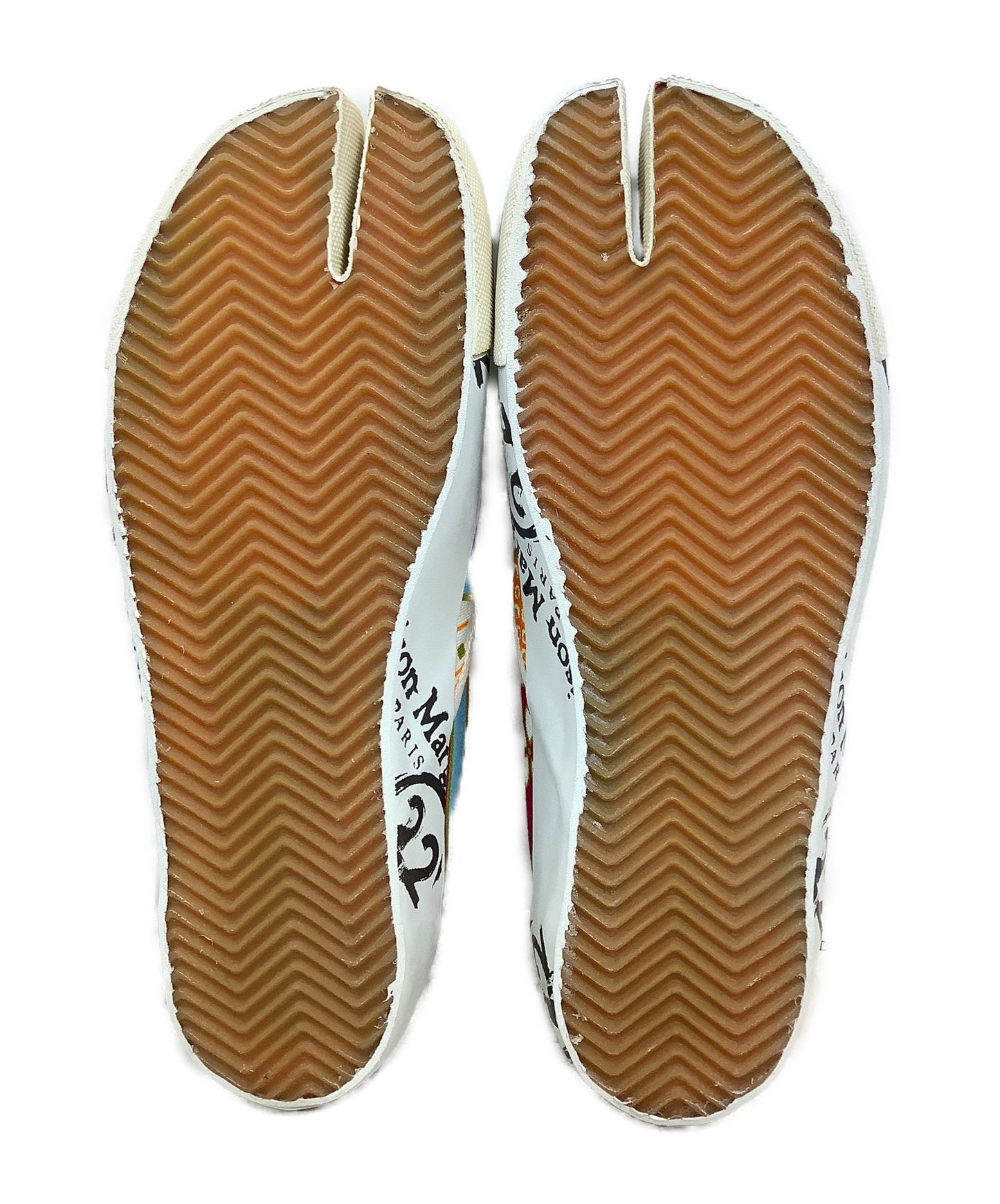 Martin Margiela 22 고무 밑바닥을 가진 분할 발성 무거운 천 신발