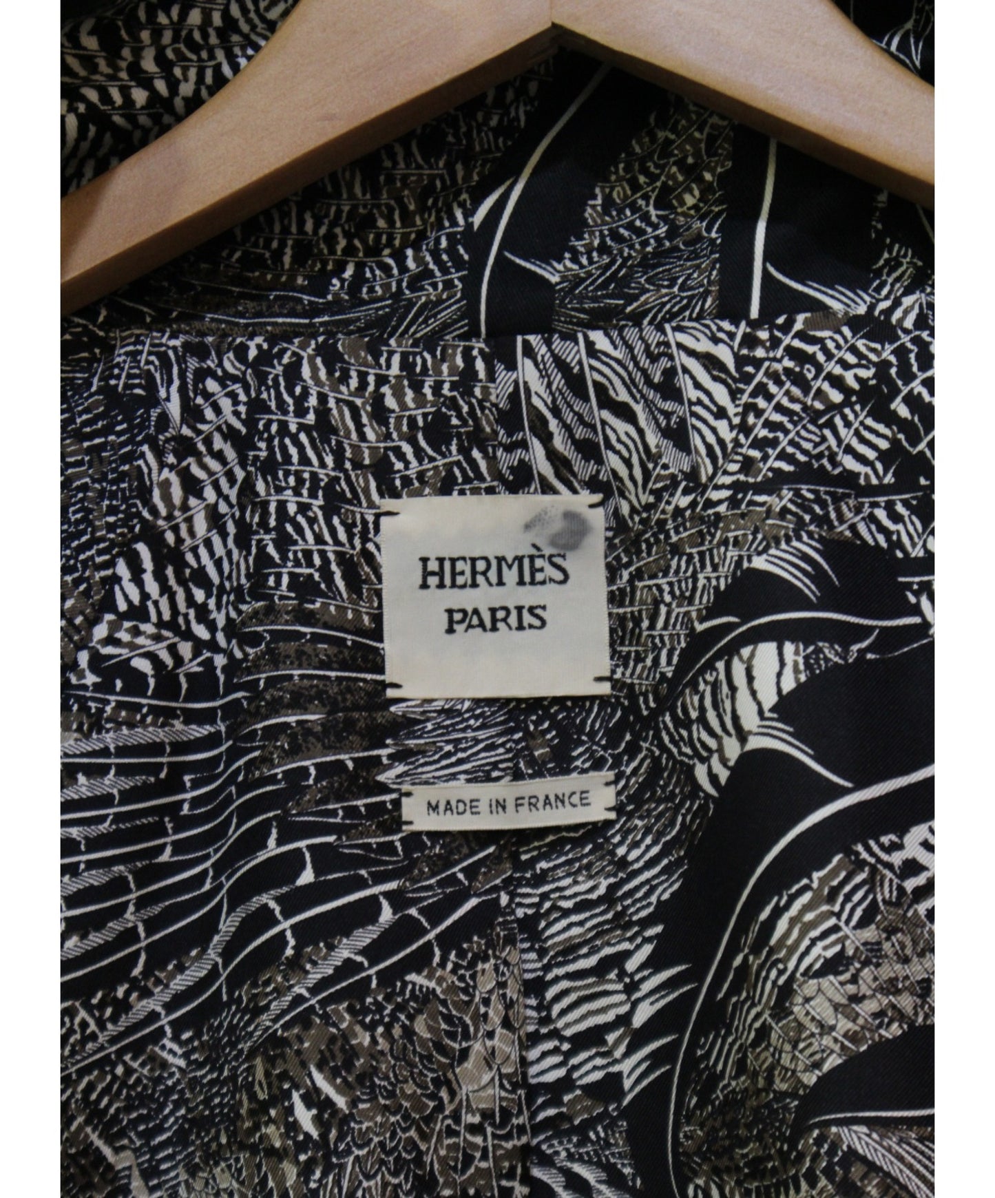 Hermes Leather Piping High-Neck All-Over Blouson