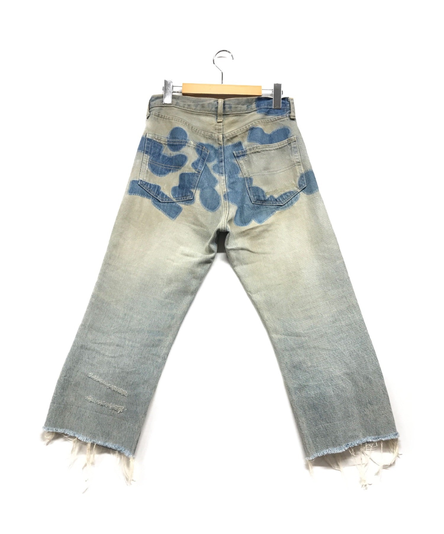 UNDERCOVER Crushed Denim with Lightning Embroidery 5S30-P2