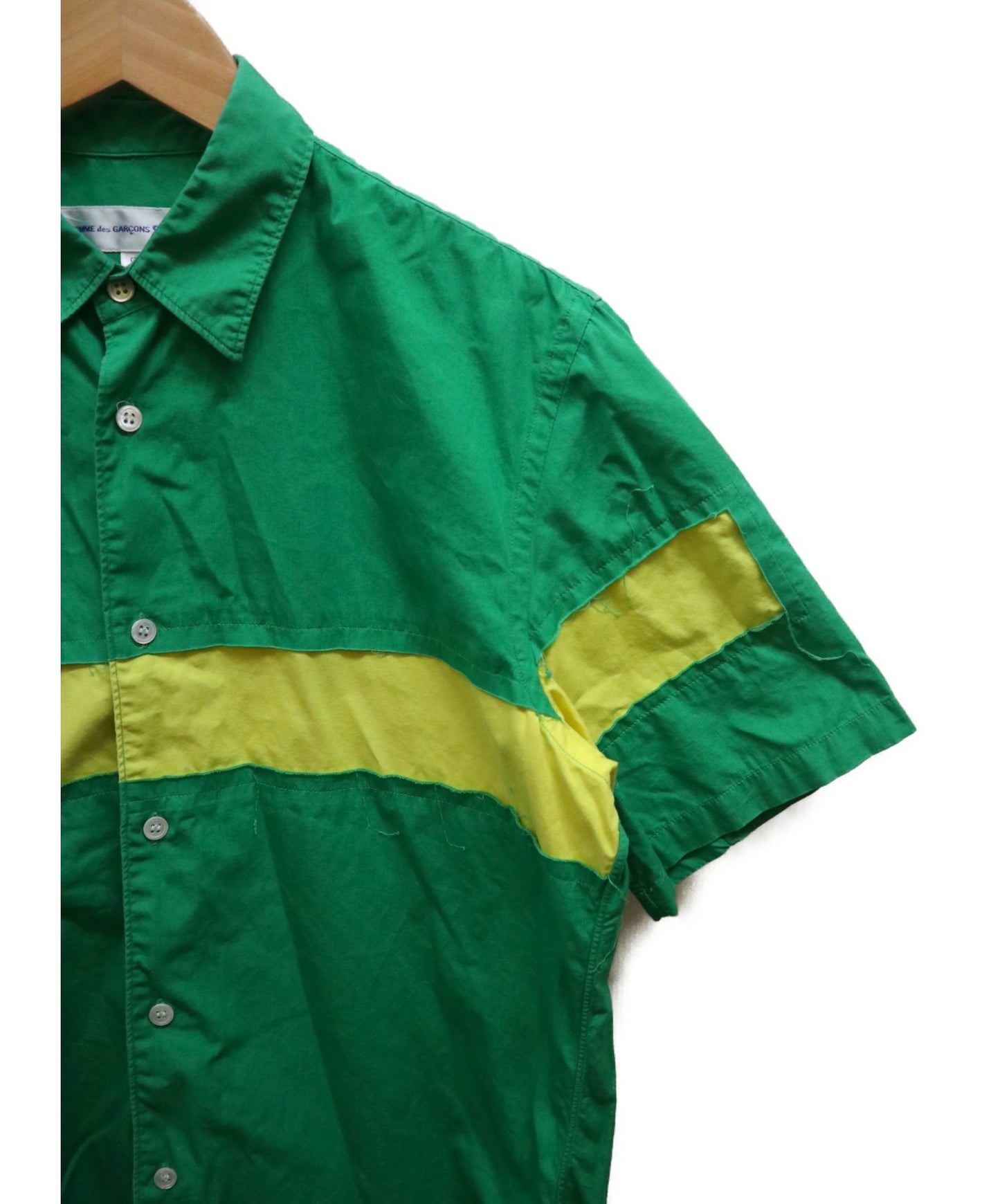 Comme des garcons เสื้อ bicolor switched s/s เสื้อ S10140