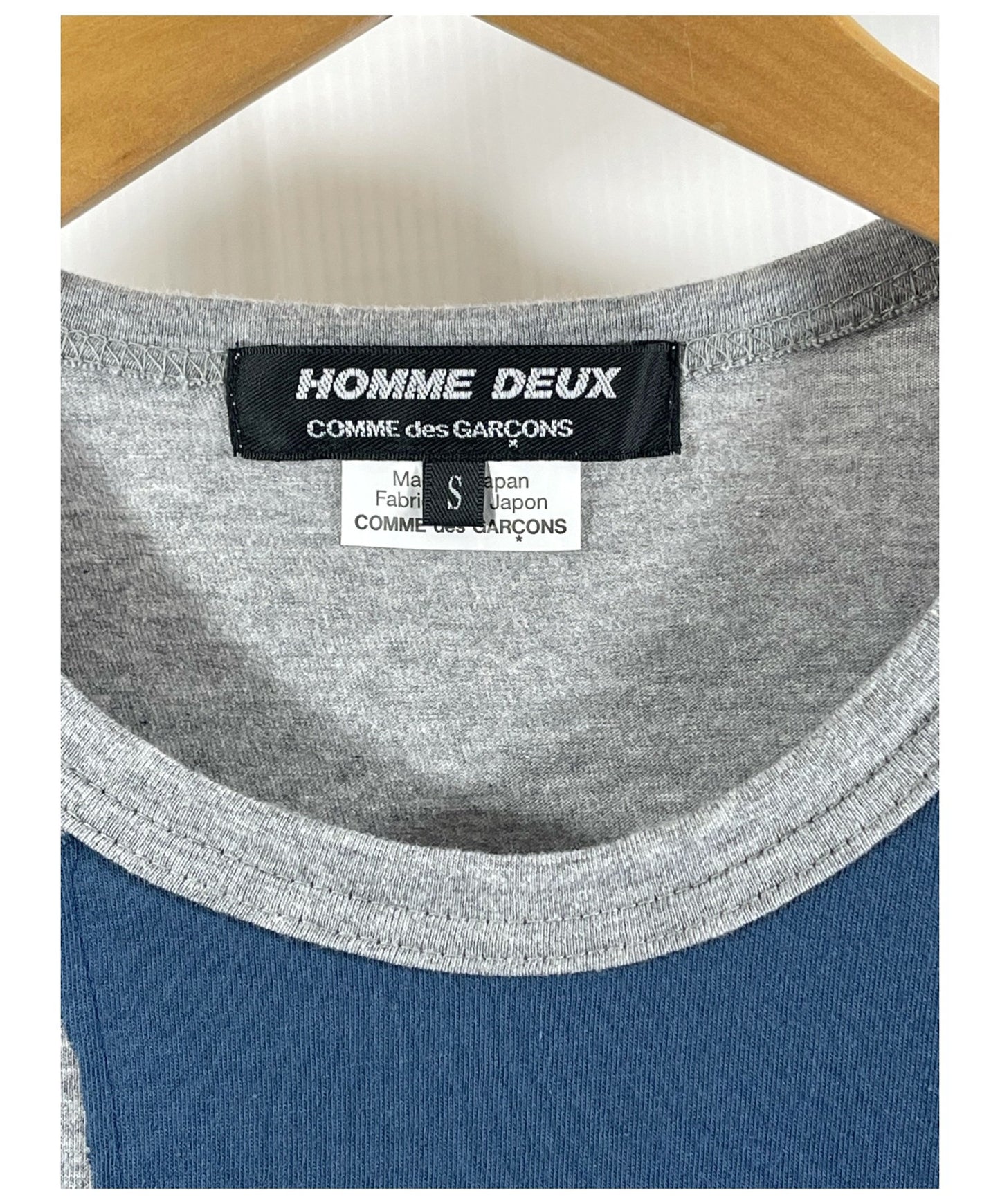 Comme des Garcons Homme Deux 패치 워크 티셔츠