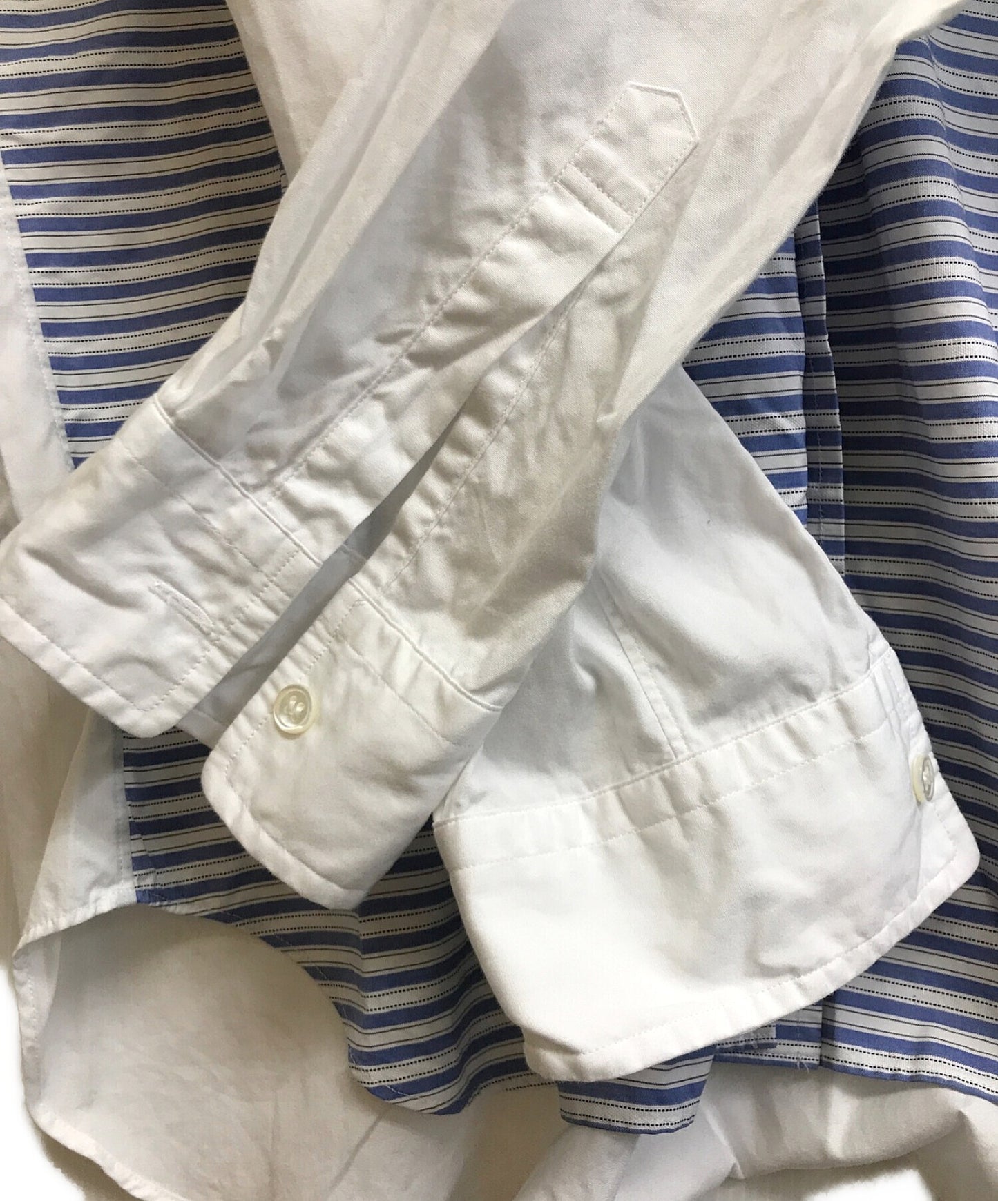 Comme des Garcons Homme Deux 스트라이프 Topstripe 셔츠 do-b053