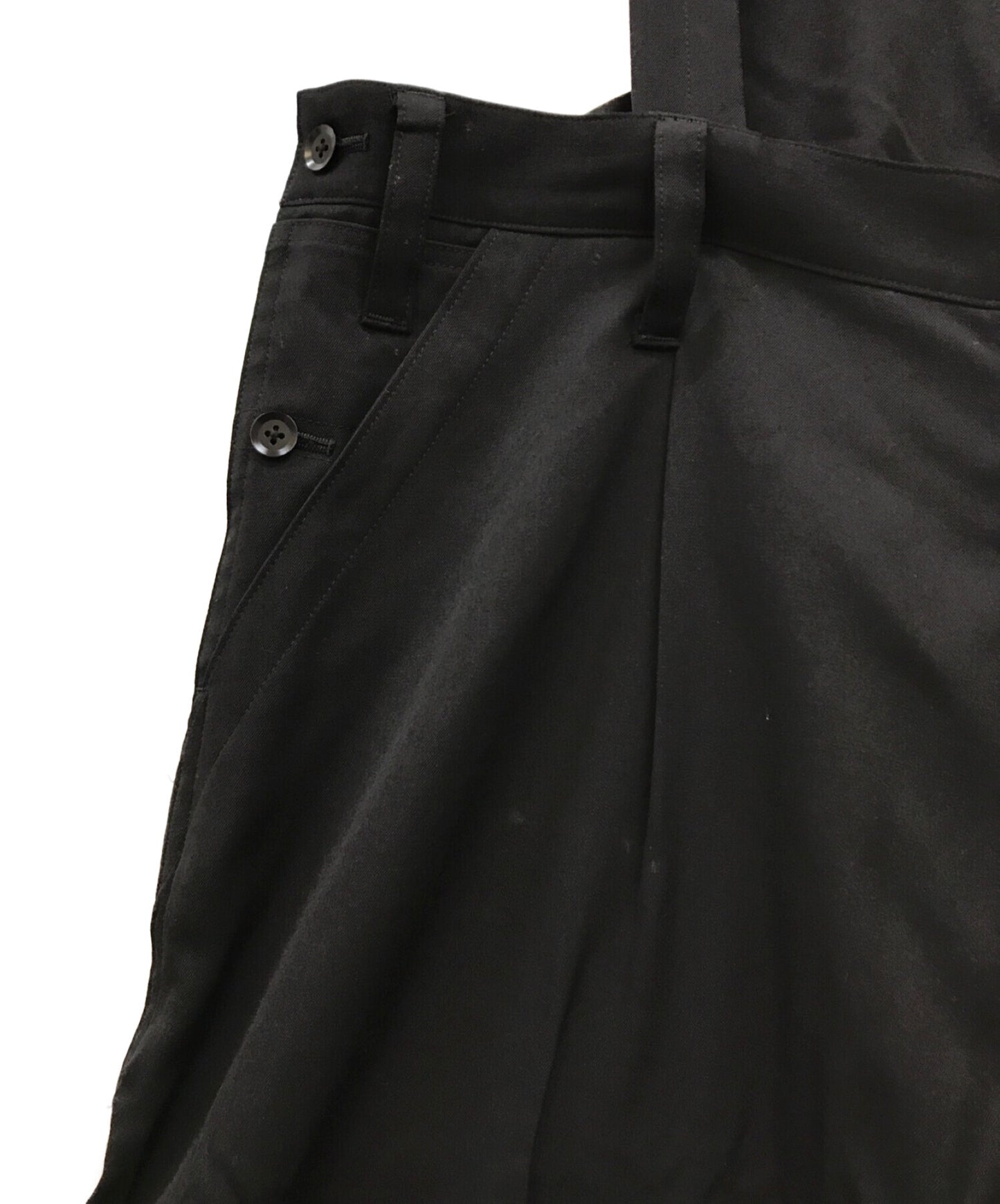 Yohji Yamamoto Pour Homme Wool Gaber 와이드 바지 HG-P08-100