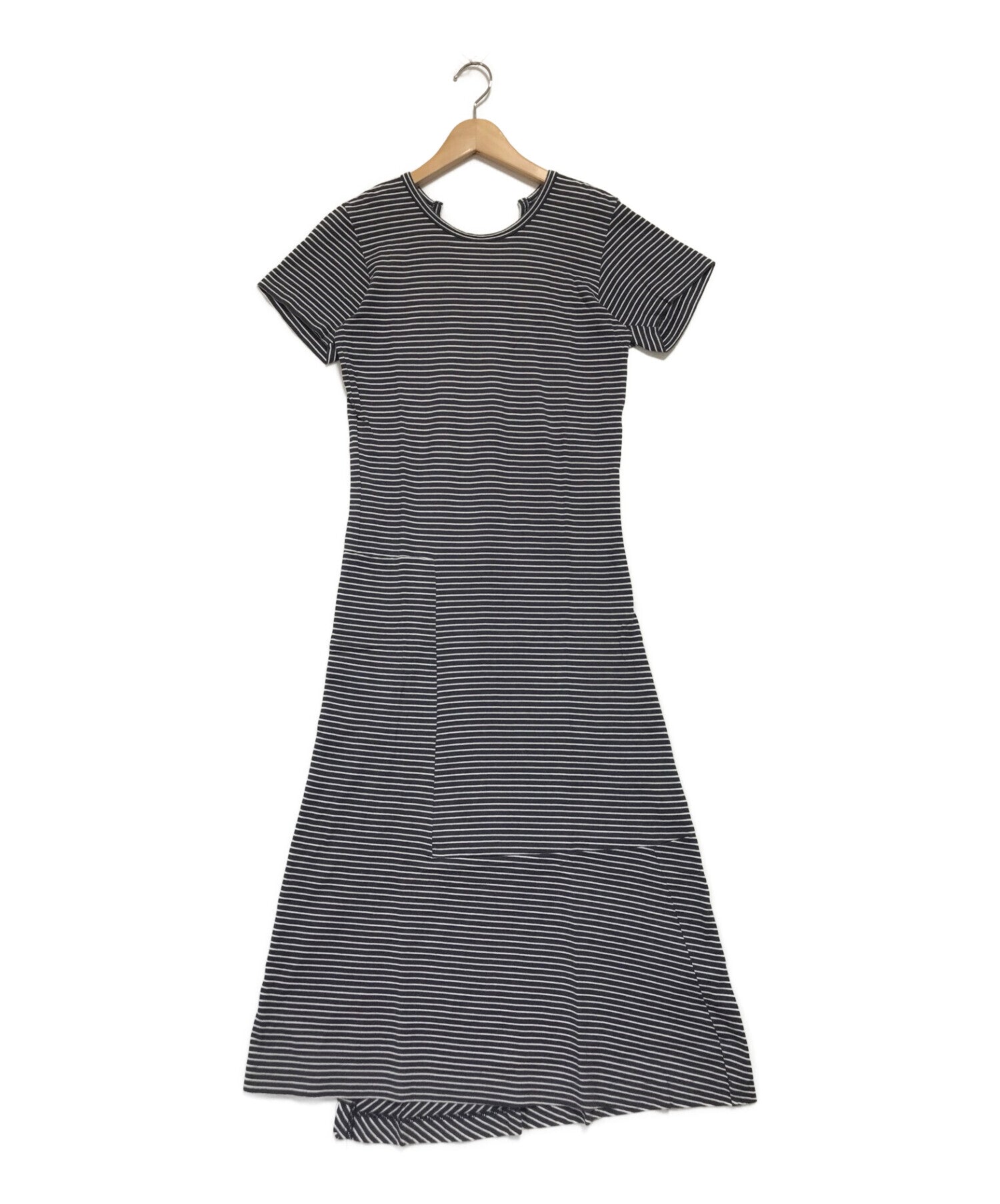 ROBE DE CHAMBRE COMME DES GARCONS Striped Flared Dress RE-T036