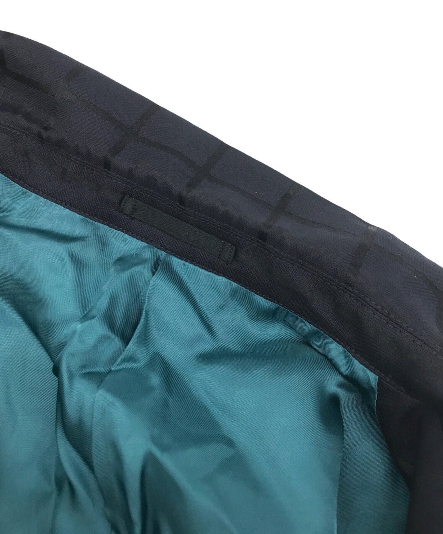 ISSEY MIYAKE MEN WINDPEAHENE 체크 디자인 조정 재킷 ME53FD060