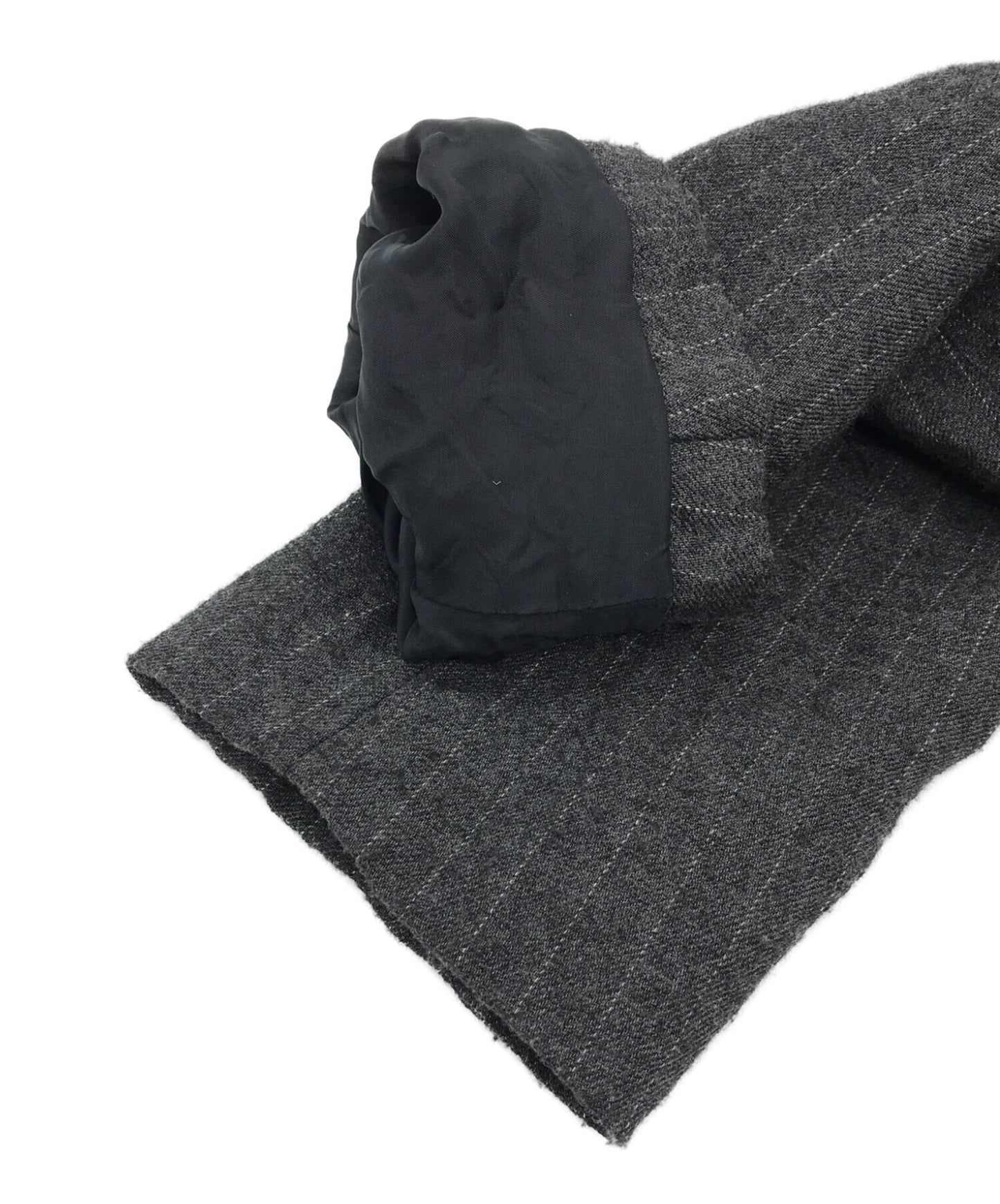 Comme des Garcons Homme Deux皱纹细条纹图案4B量身定制的外套DJ-J025