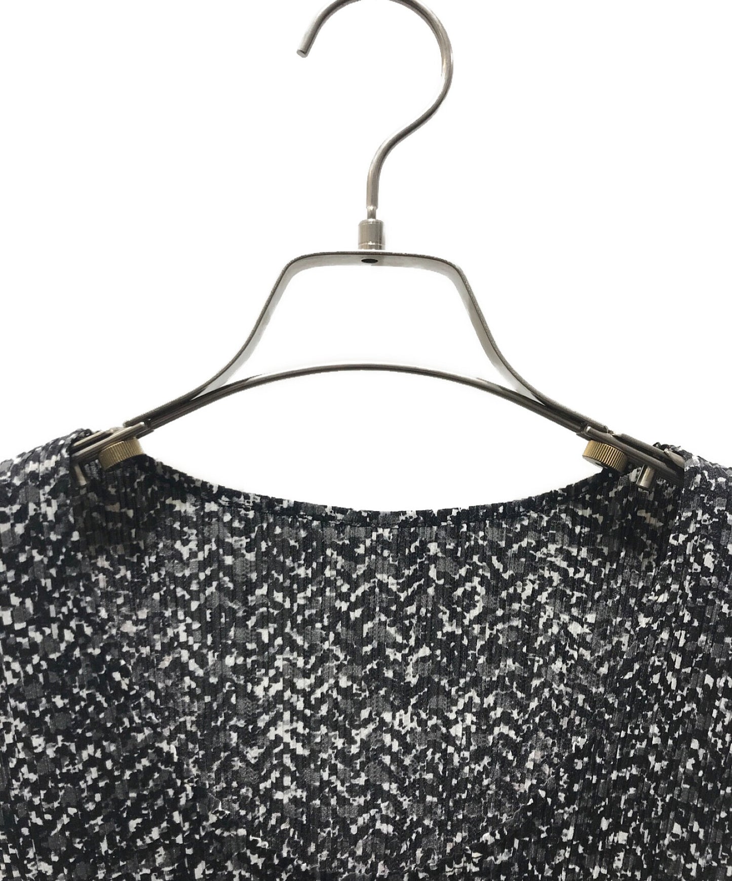 褶皱请无袖百褶上衣,带有全面图案PP81-JK428 PP81-JK428