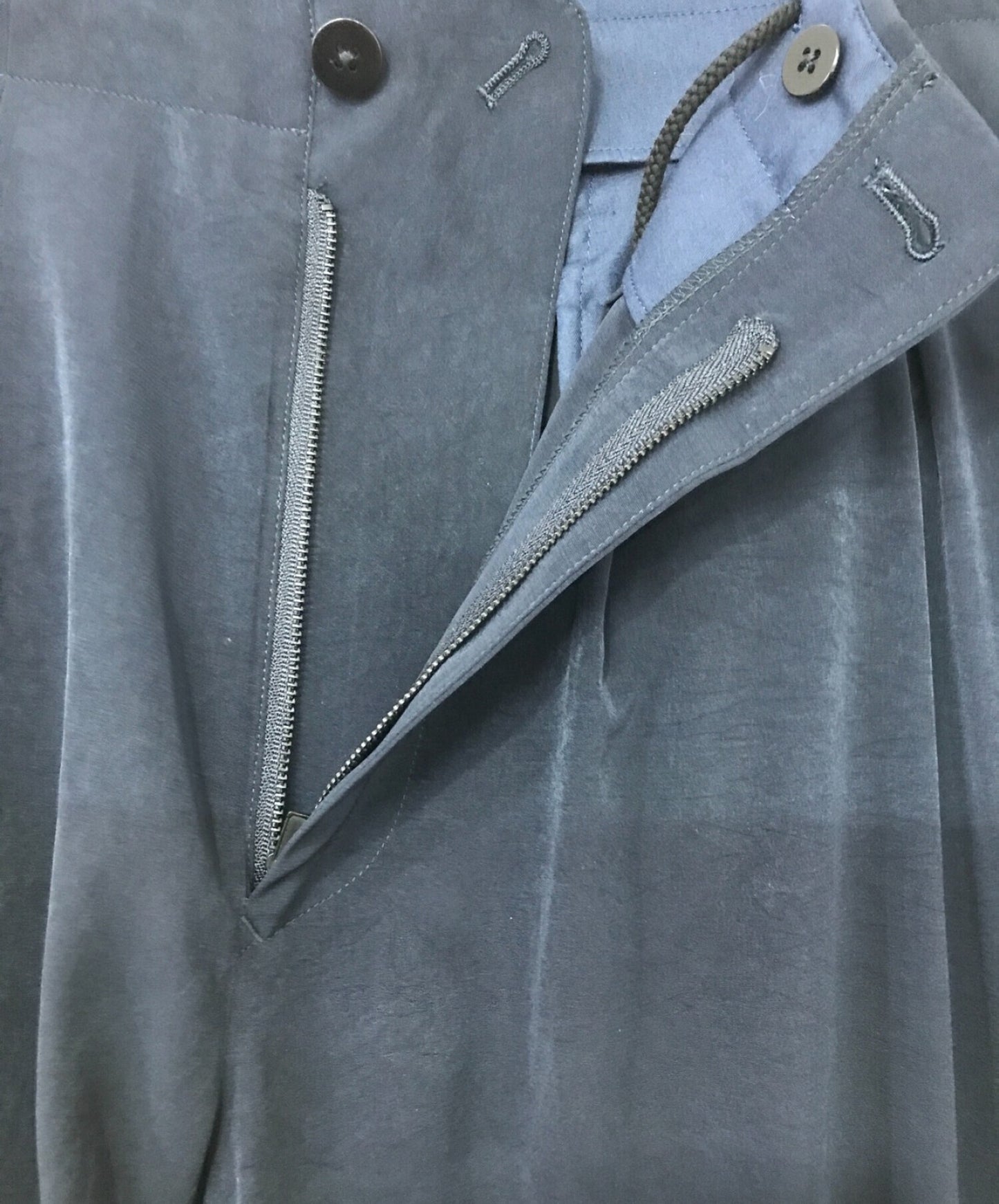 Yohji Yamamoto Pour Homme 20SS Sun刺绣tuck裤子HN-P43-503