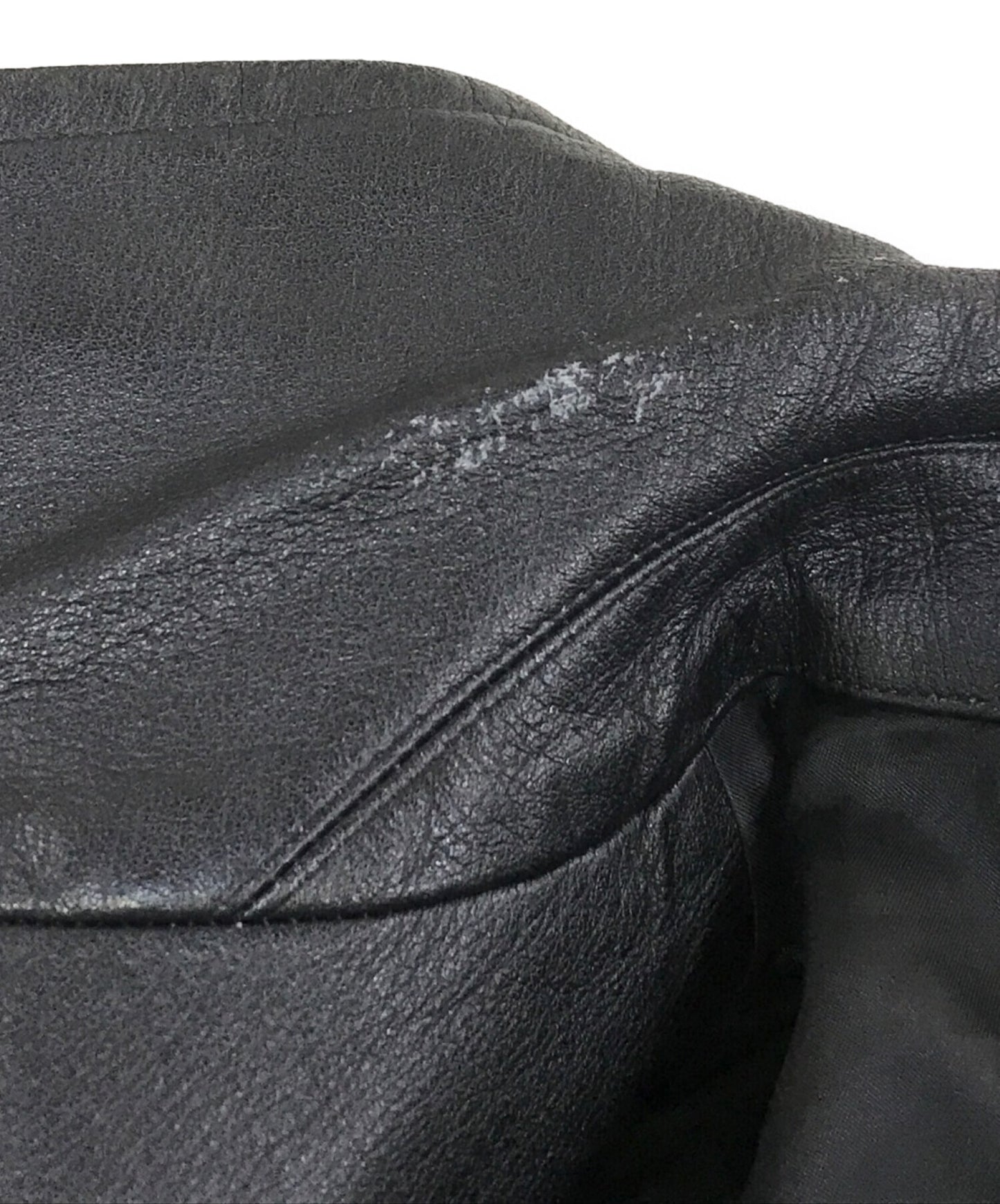 Comme des Garcons梅尔顿羊毛外套,带人造皮革开关GC-C023