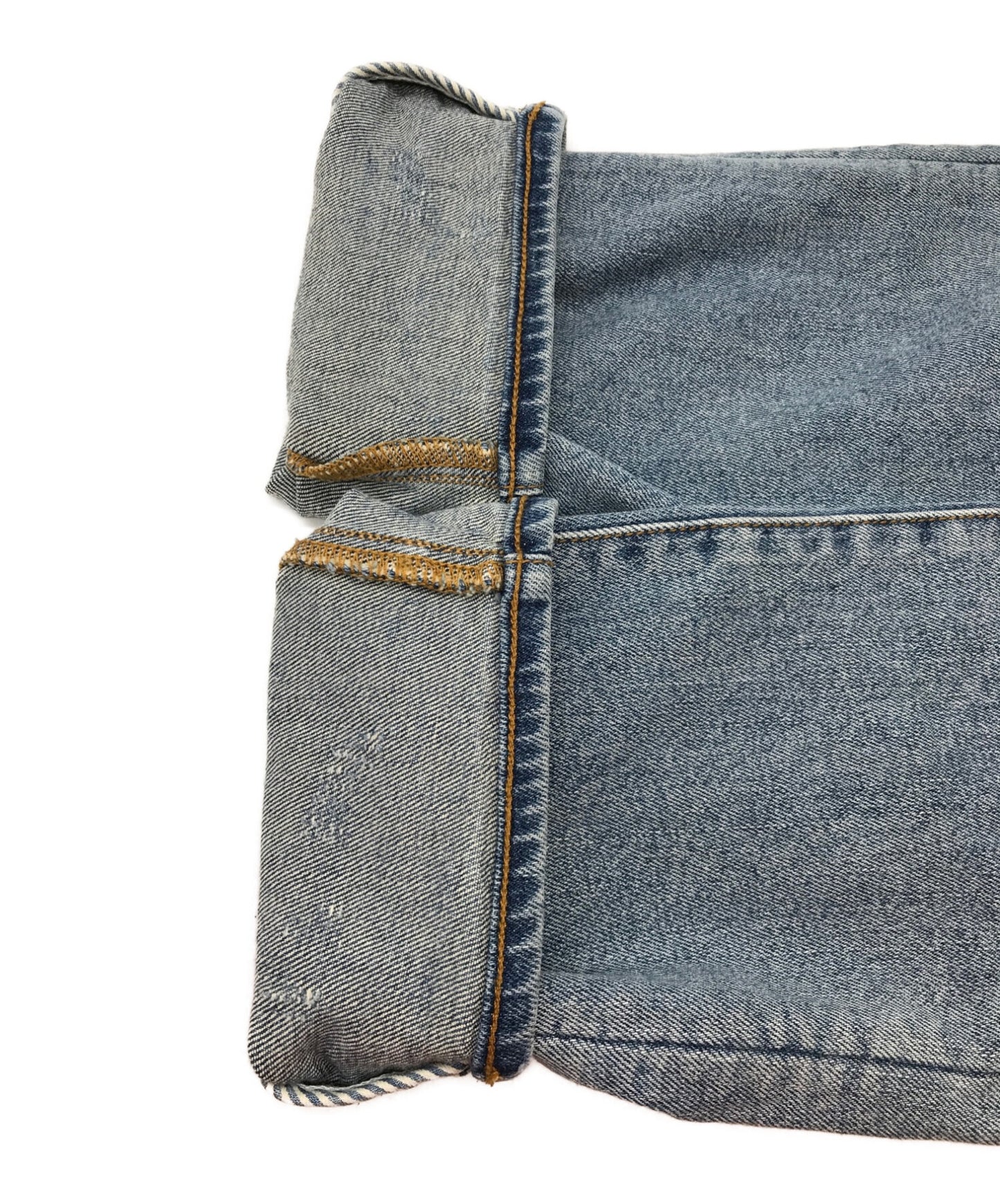 冰淇淋涂料损坏的牛仔布裤裤子牛仔裤牛仔布411-1103