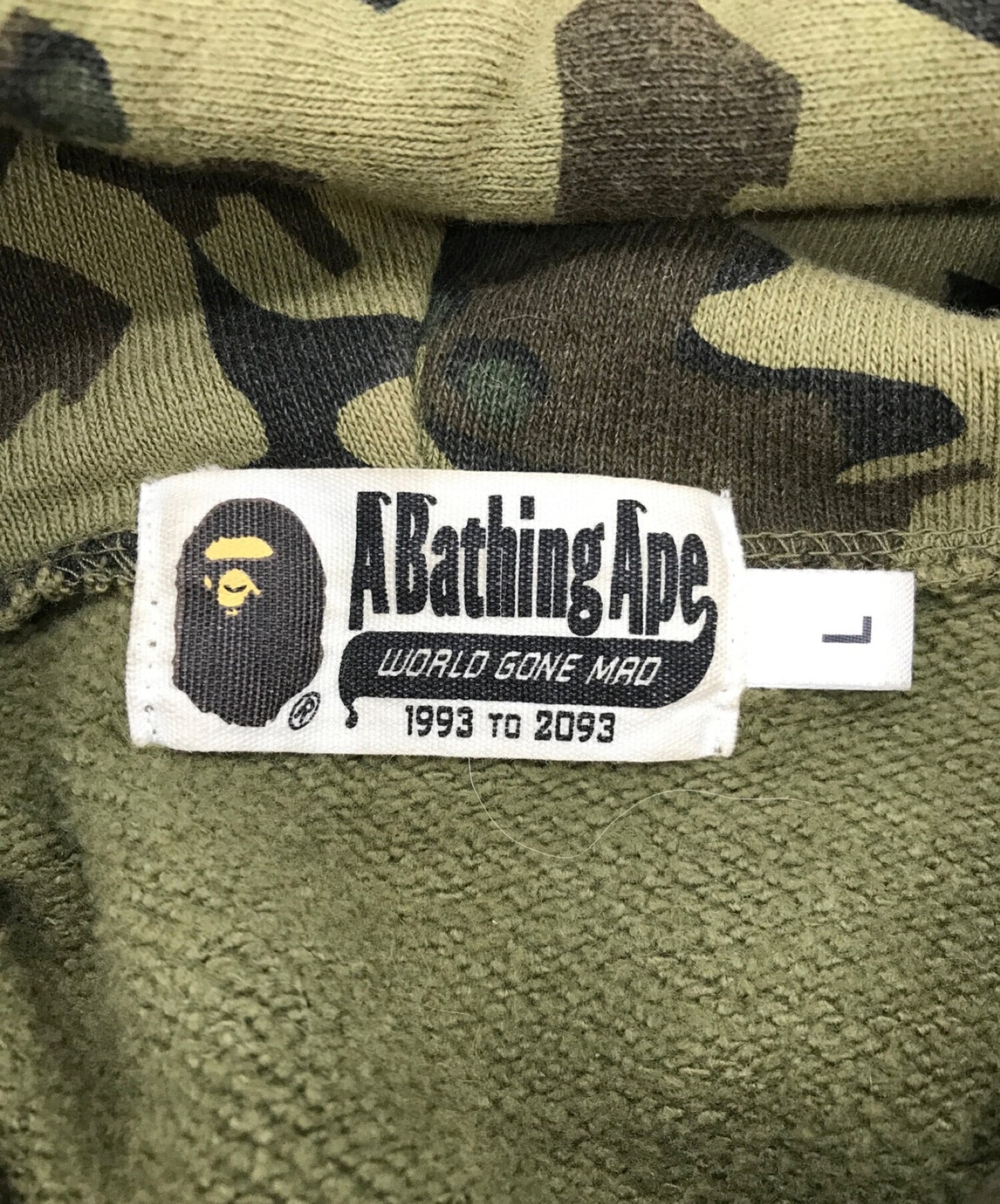 沐浴猿迷彩鲨鱼拉链连帽衫连帽衫001ZPE701017X