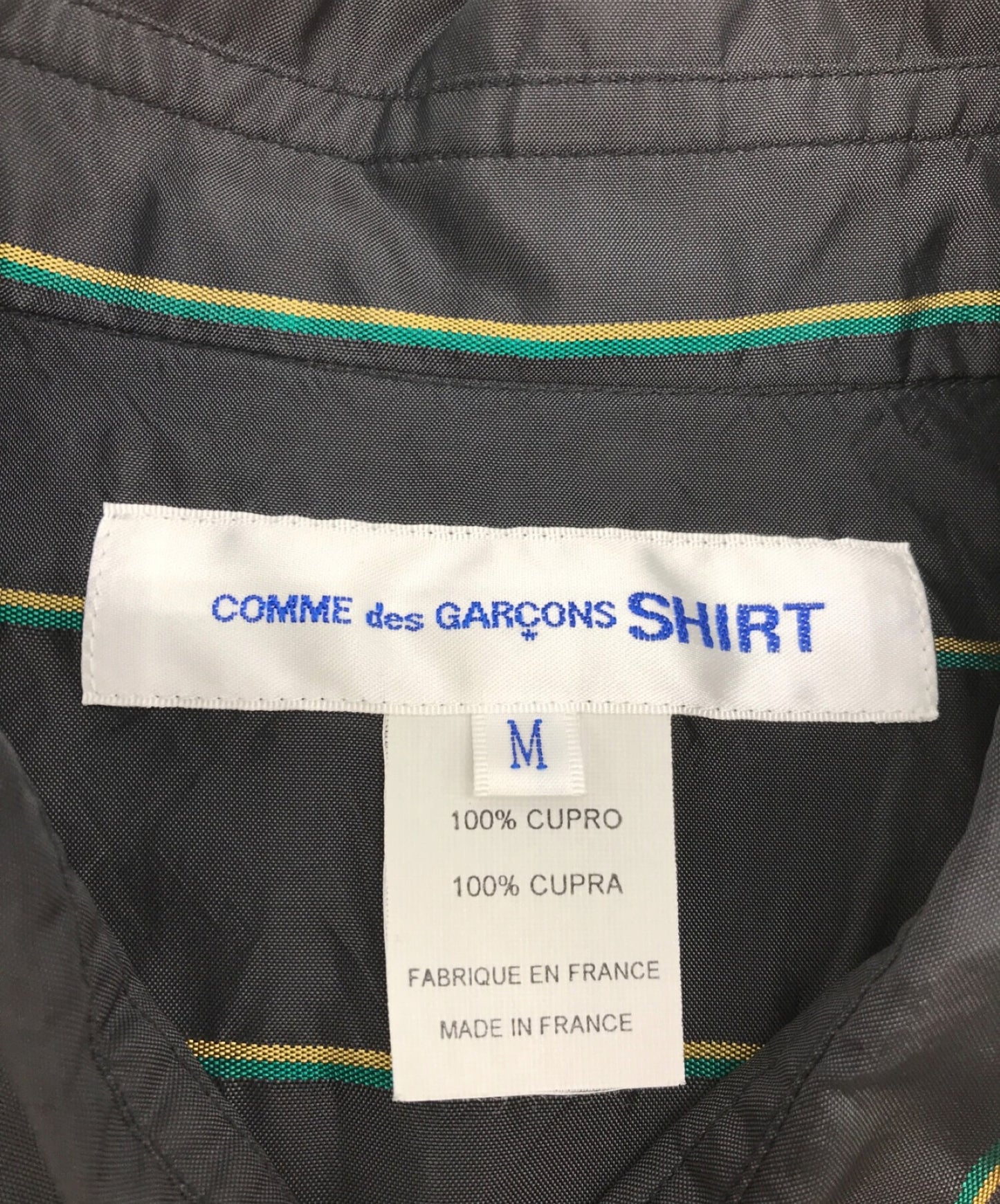 Comme des Garcons 셔츠 줄무늬 스위치 셔츠 줄무늬 셔츠 긴 소매 셔츠 셔츠 S27065