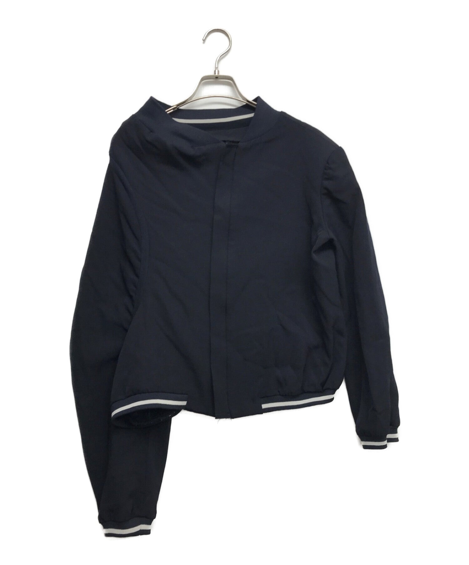 YOHJI YAMAMOTO Woolly Gabba Asymmetrical Design Zip-Up Blouson