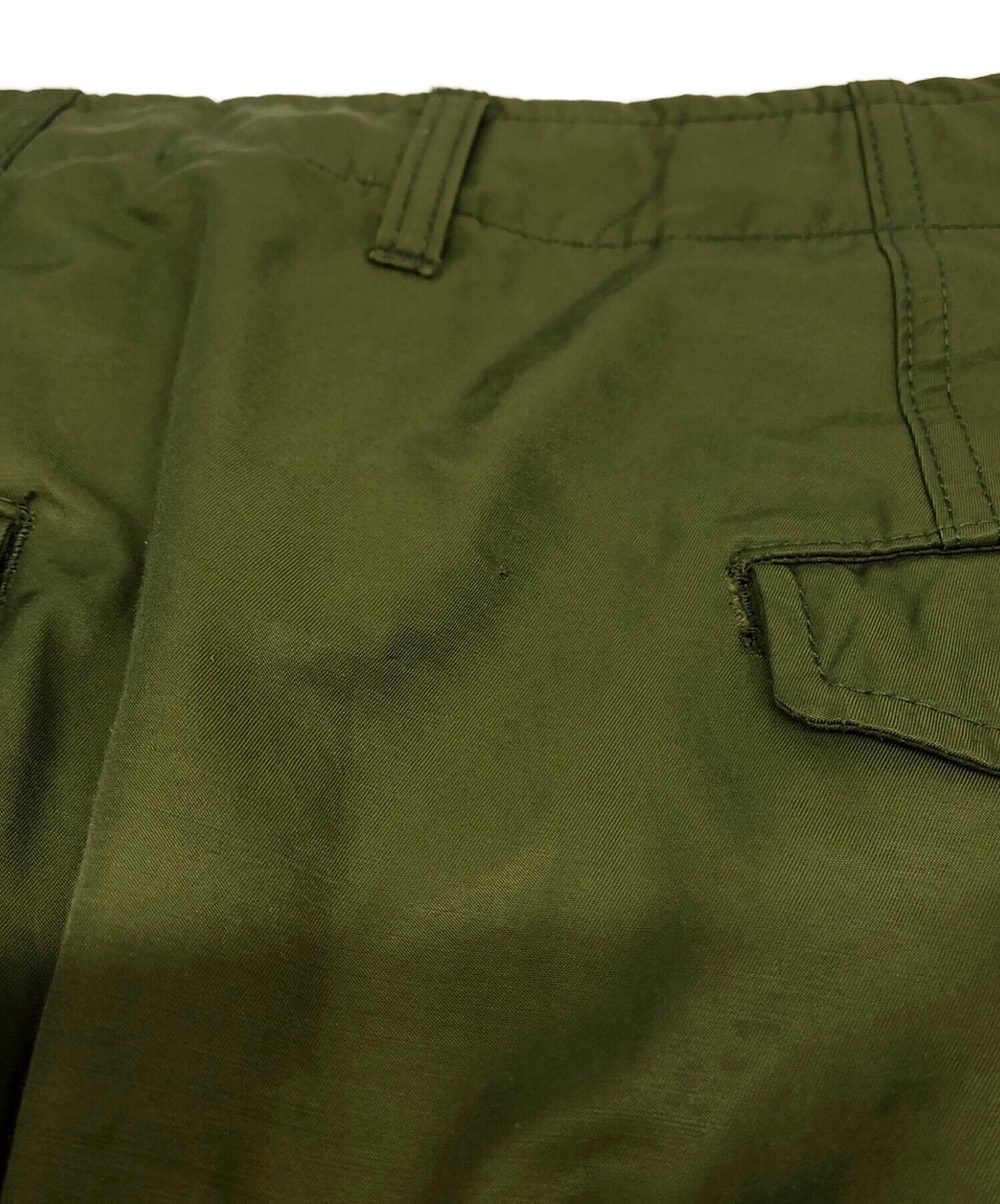 Junya Watanabe Man Comme des Garcons棉花尼龍斜紋鹽收縮水驅蟲貨物褲WC-P032