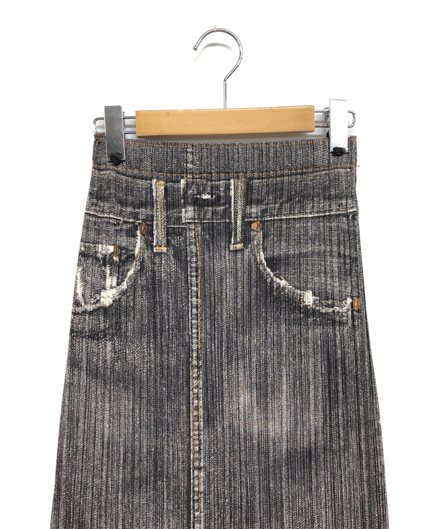 주름은 데님 이동 주름 치마 pp71-jg532를 제발하십시오