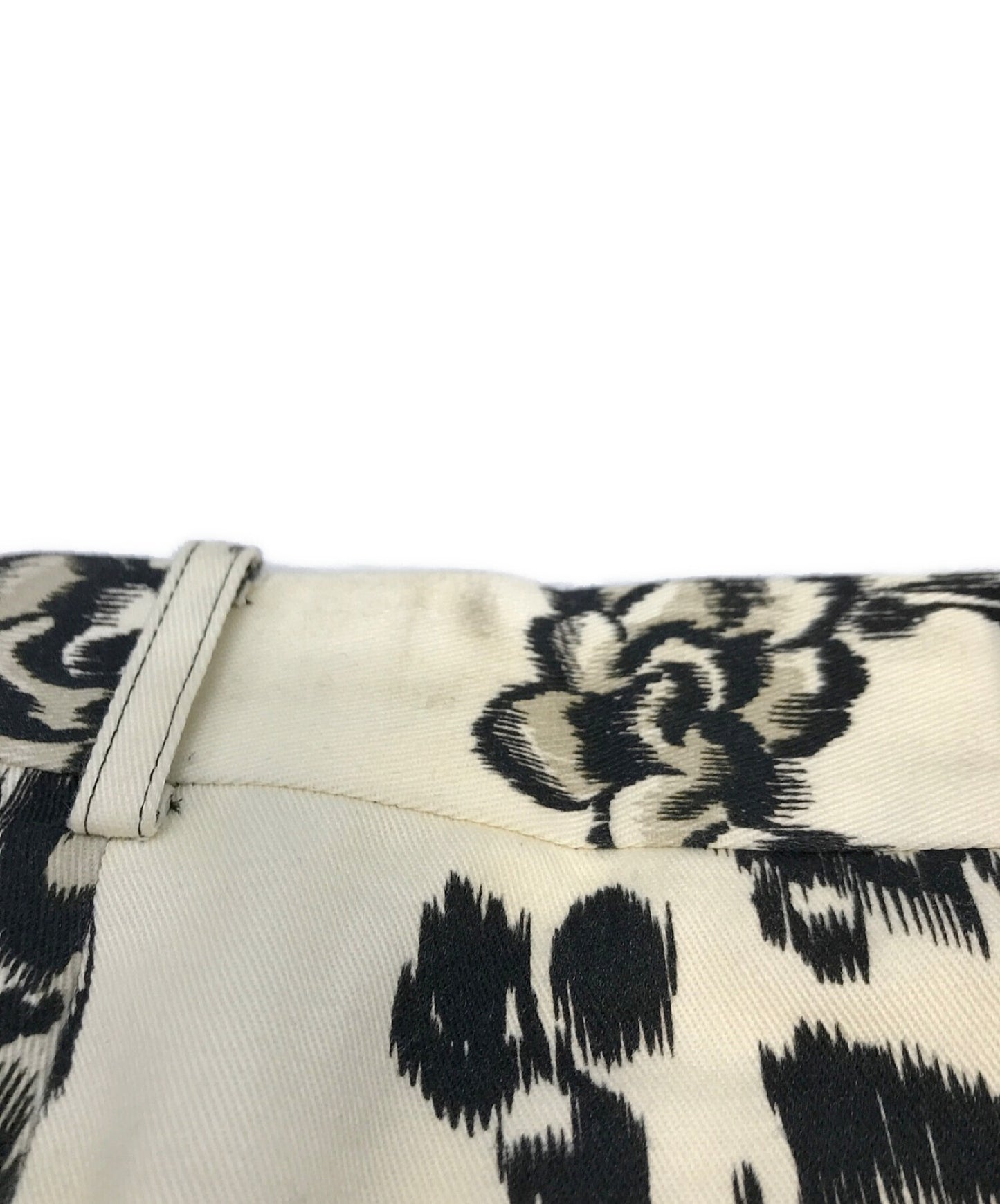 Comme des Garcons Homme Plus Floral Print Crped 바지에서 자연 PI-P029