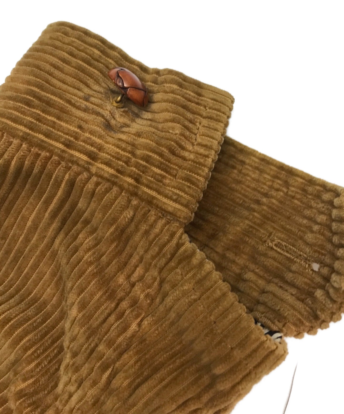 數字(n)INE 01AW胡桃木按鈕燈芯絨摩托車夾克