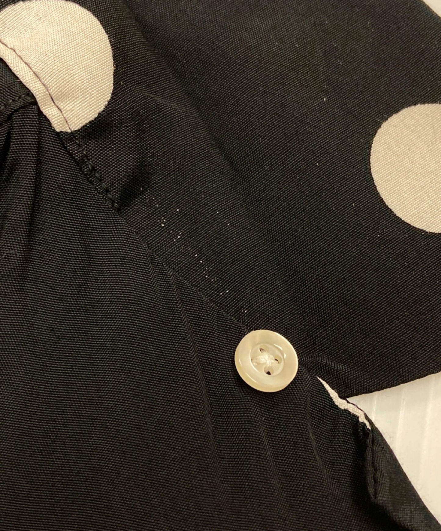 Wacko Maria Dots夏威夷衬衫 /开放项圈衬衫 /长袖点图案夏威夷衬衫