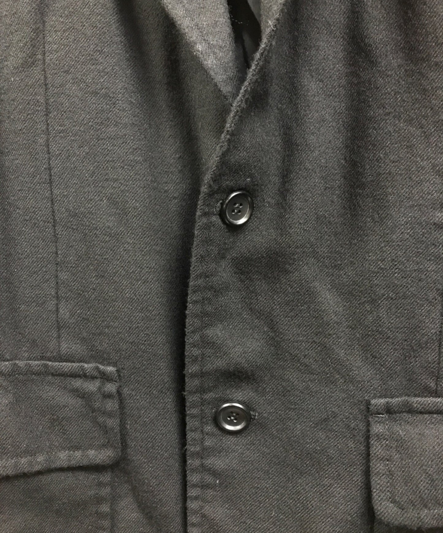 Comme des Garcons Homme ย้อมผลิตภัณฑ์ 3B แจ็คเก็ตขนแกะ HR-J038