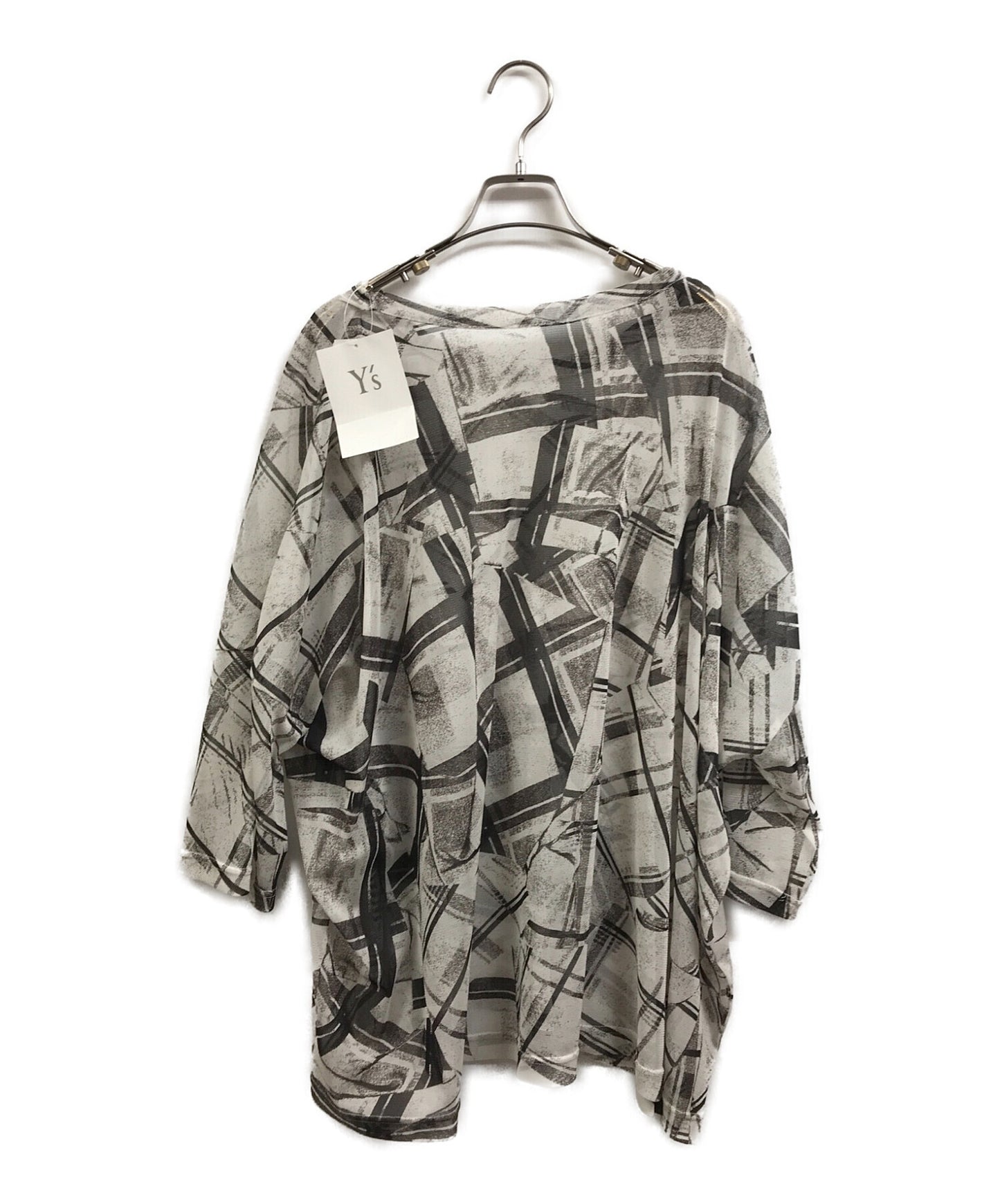 Y的Petulle拼贴检查打印圆形脖子大T YL-T37-964