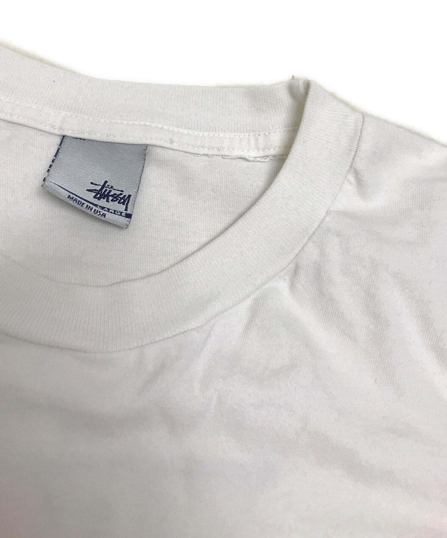 Stussy Vintage Print T恤徽标旧Skool风味老式风味