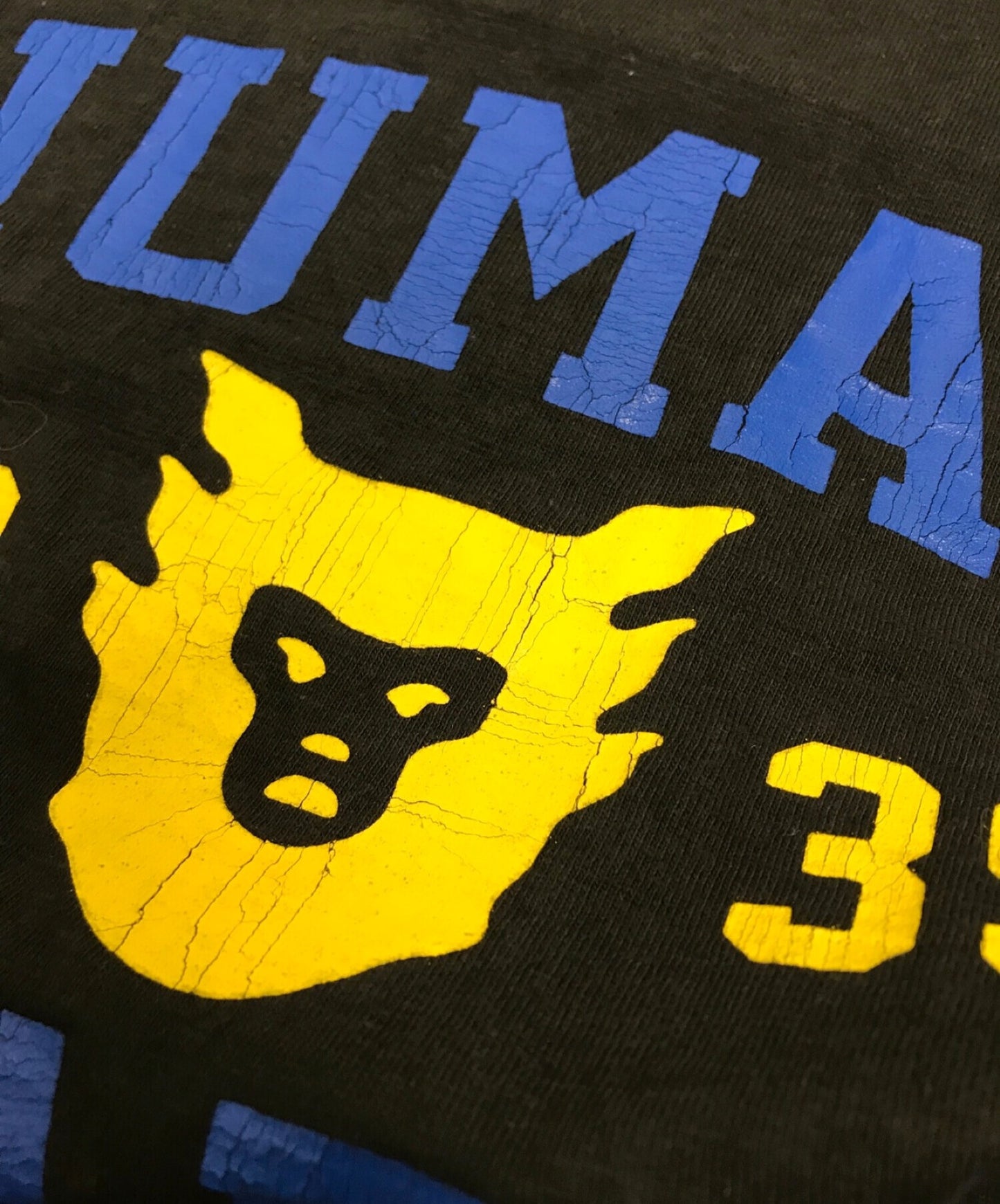 인간은 22ss에 페이스 로고 티셔츠 프린트 칼리지입니다