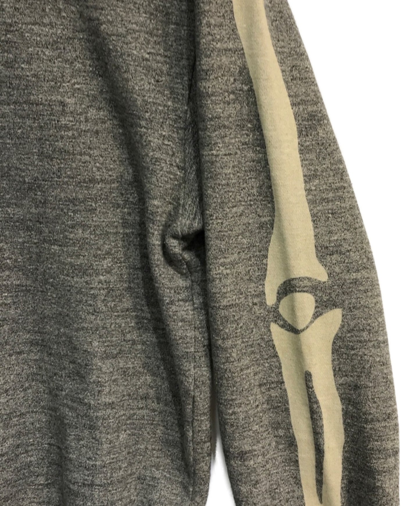 Kapital Charcoal 모의 가늘고 큰 승무원 스웨트 셔츠 EK-1059 EK-1059