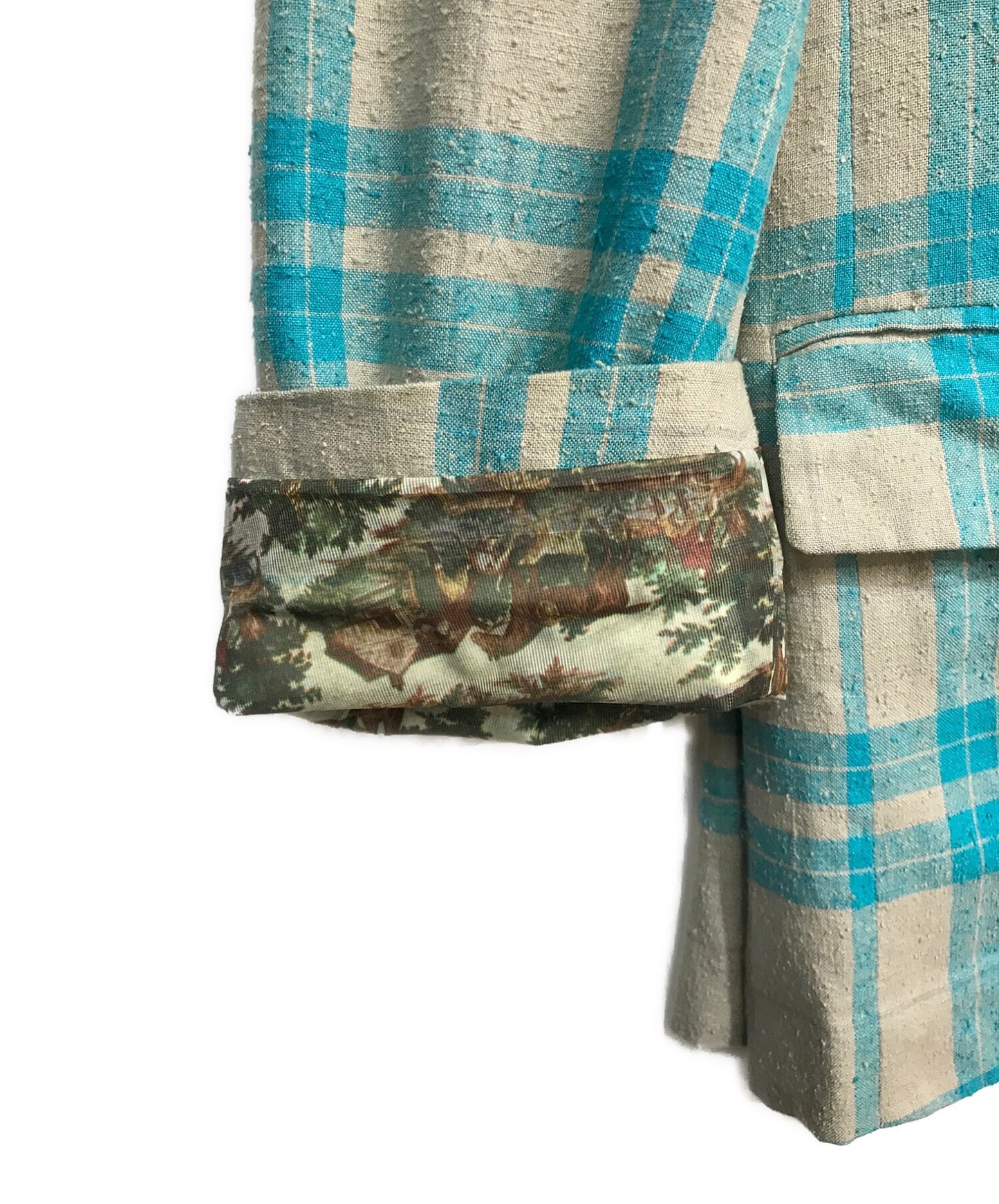 Comme des Garcons Homme加量身定制的外套,配有全套检查衬里