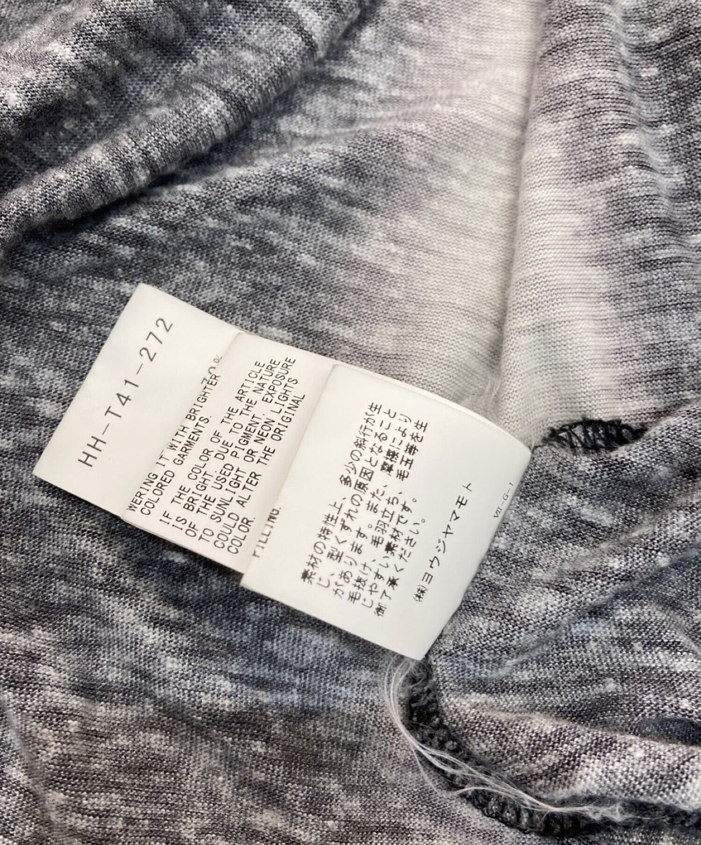 อื้อฉาวสีดำ Yohji Yamamoto Color Women Pt Henry Long HH-T41-272 Black HH-T41-272