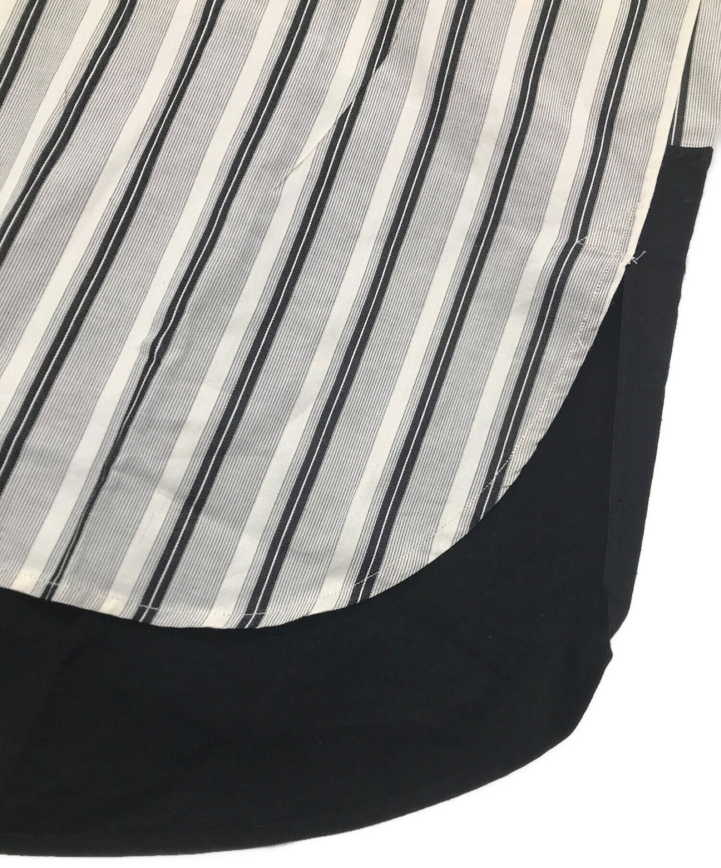 번호 (n) ine 09SS "Lonesome Heroes"기간 장식 풀오버 스트라이프 셔츠 K3327