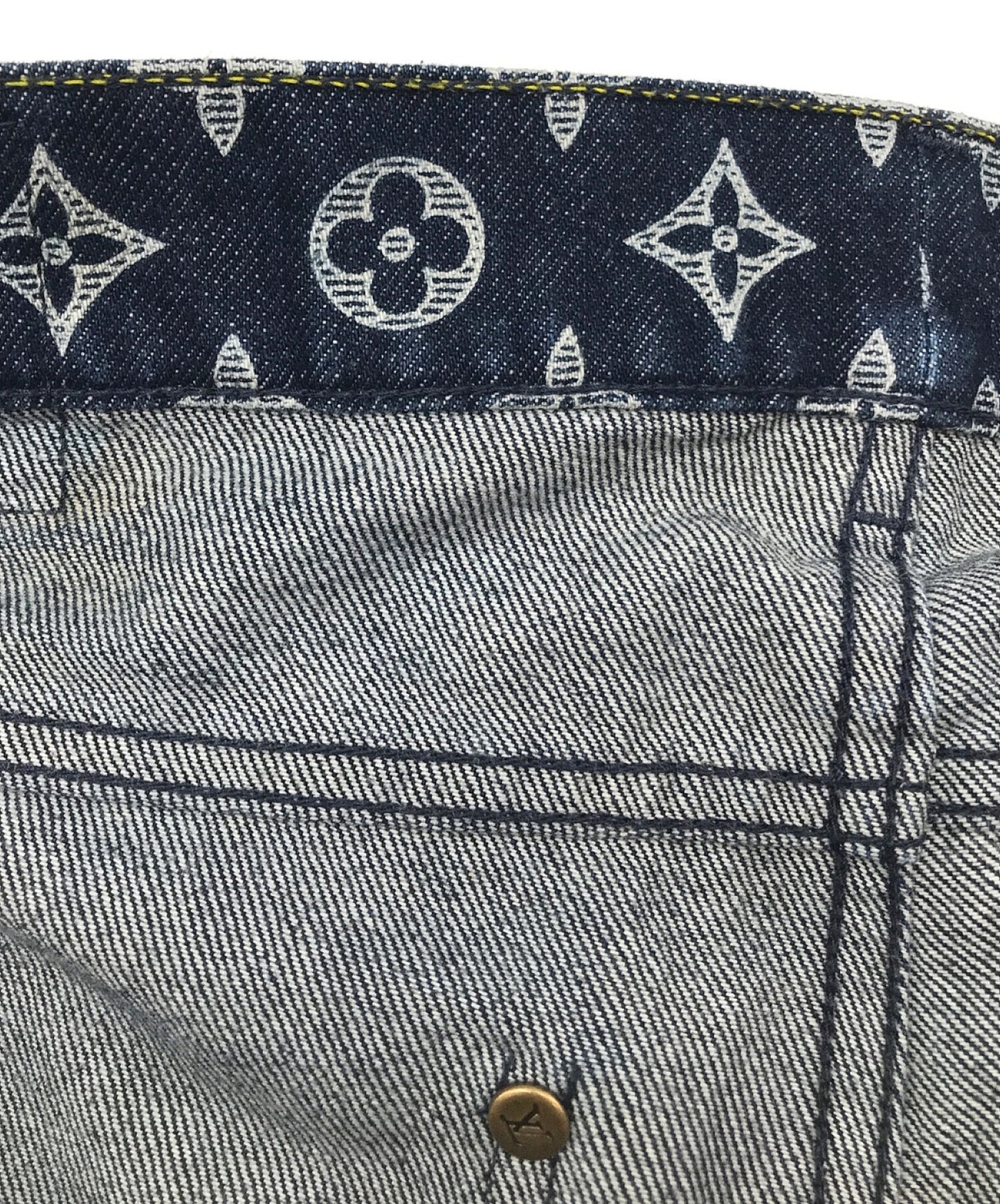 Louis Vuitton会标牛仔布裤RM182M Guo HFD11W