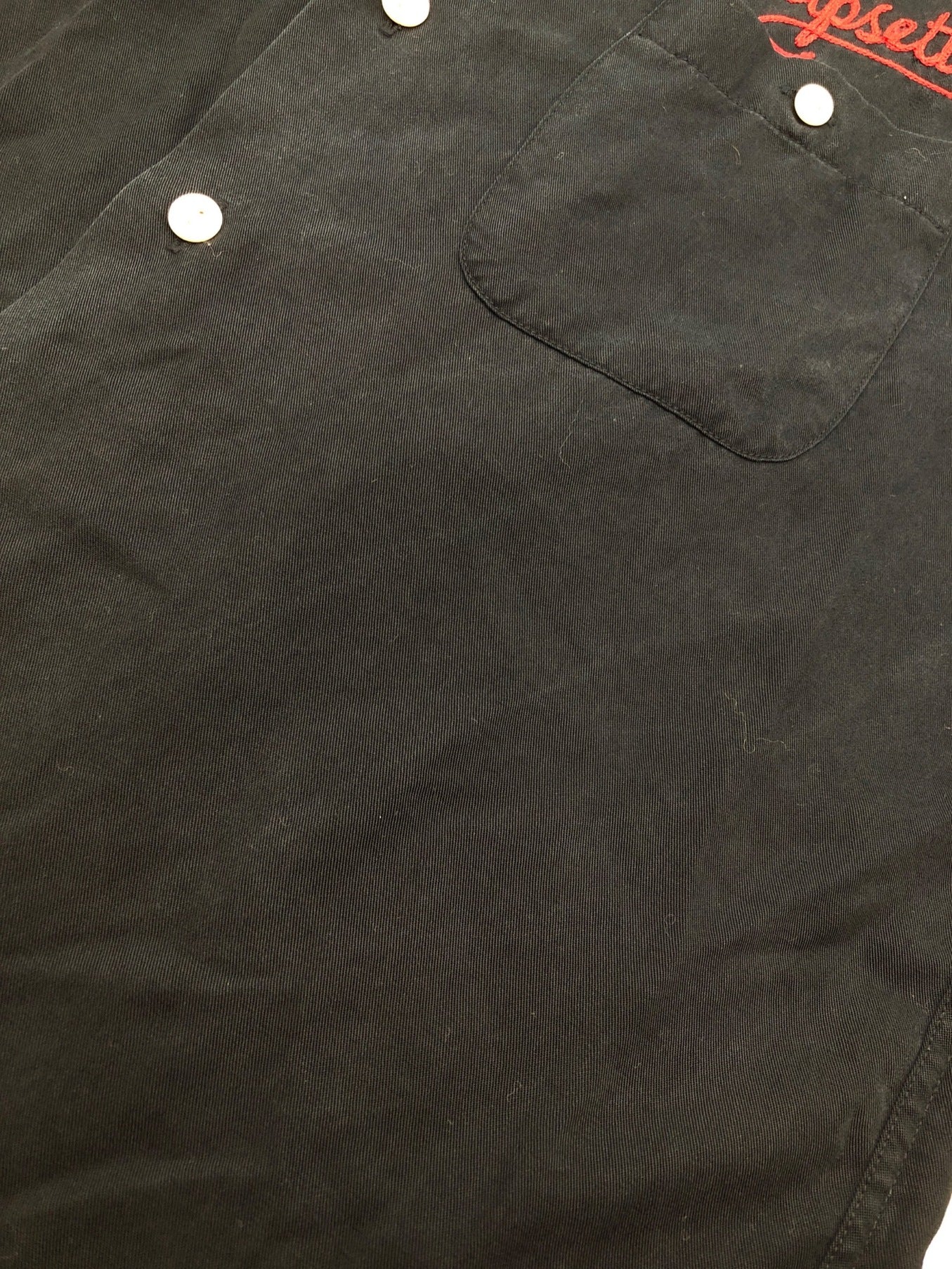 Wacko Maria Maria 자수 오픈 칼라 셔츠