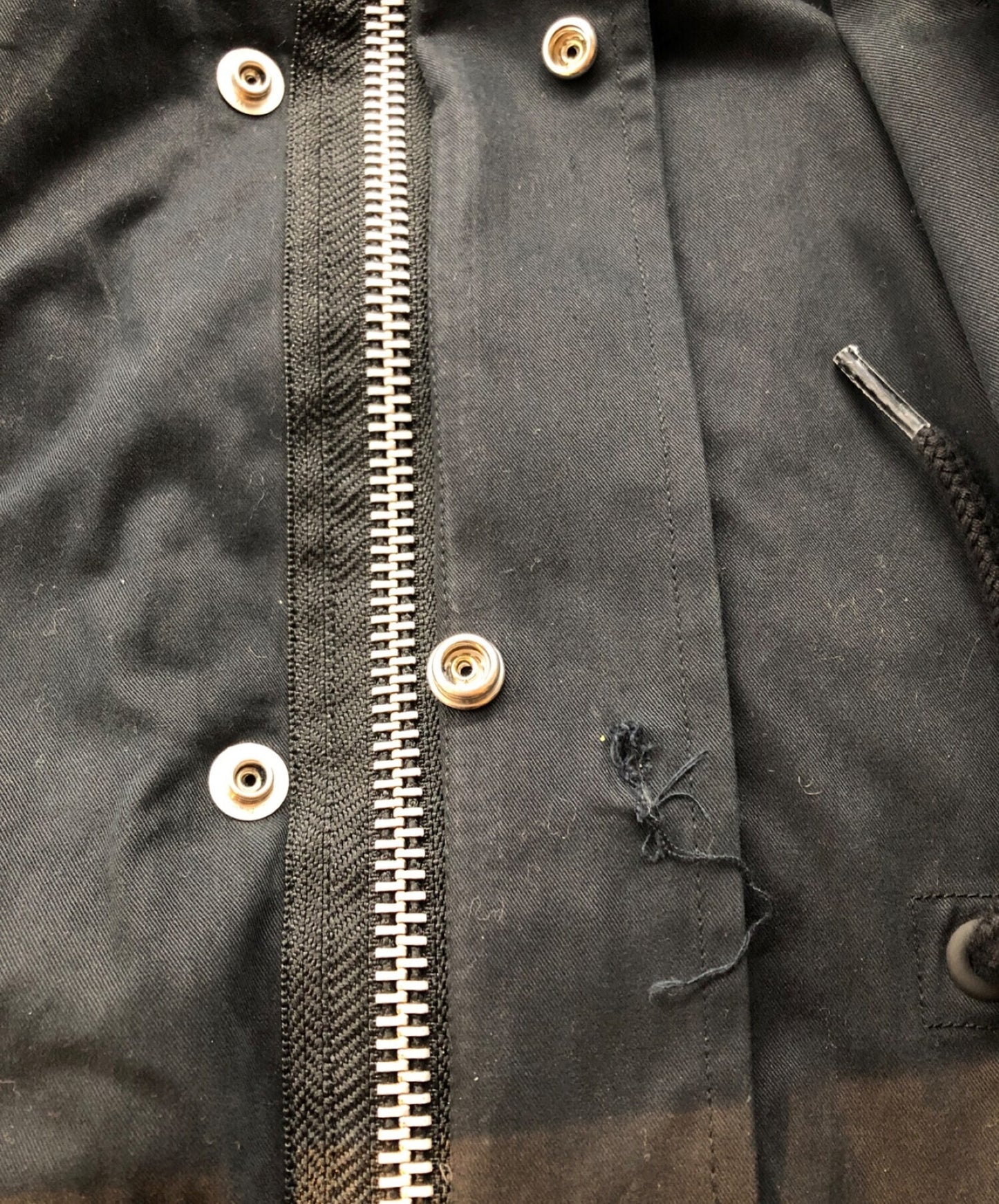 RAF SIMONSX FRED PERRY RAF SIMONS 패치 세부 사항 파카 SJ1972